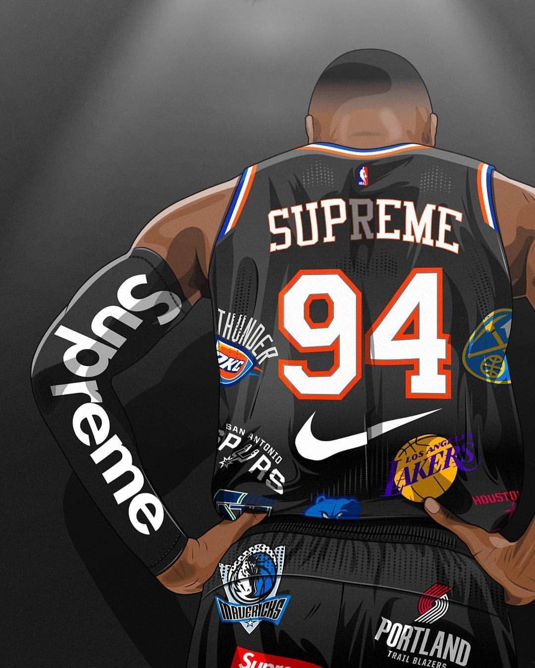 Maglia basket Supreme NBA, New York, 1080x1350 Full HD Verticale, iPhone