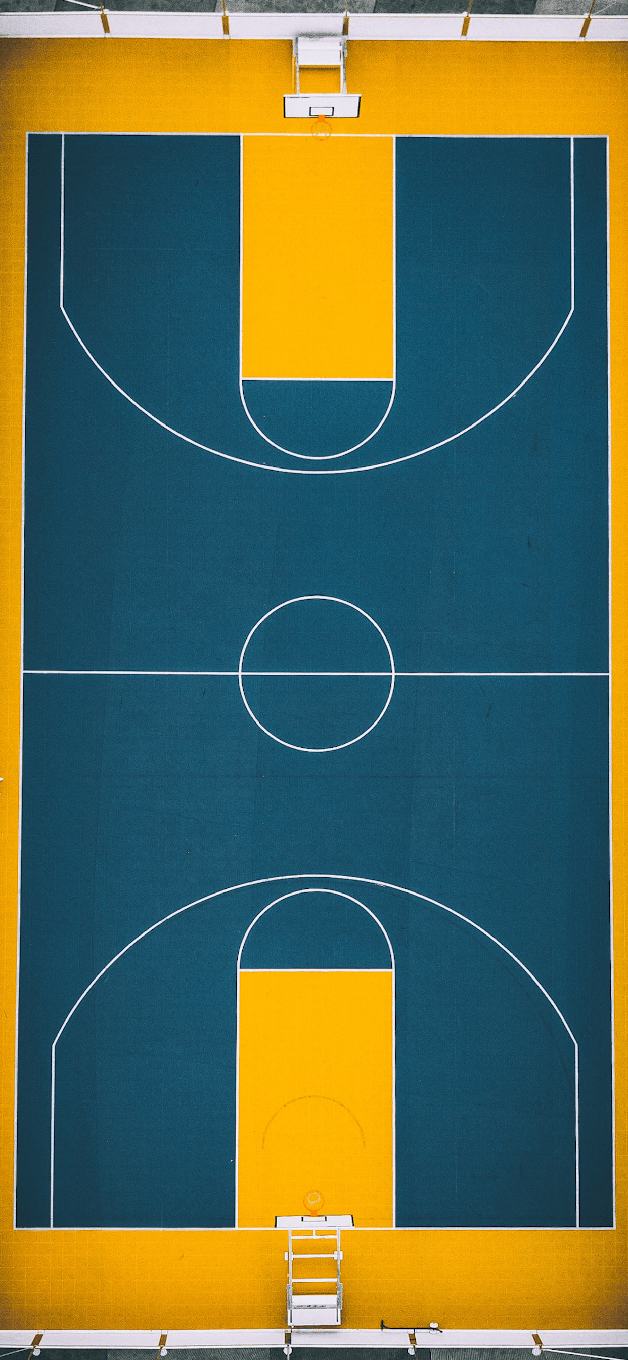 Campo da basket vista dall'alto, 1242x2688 Full HD Verticale, Smartphone