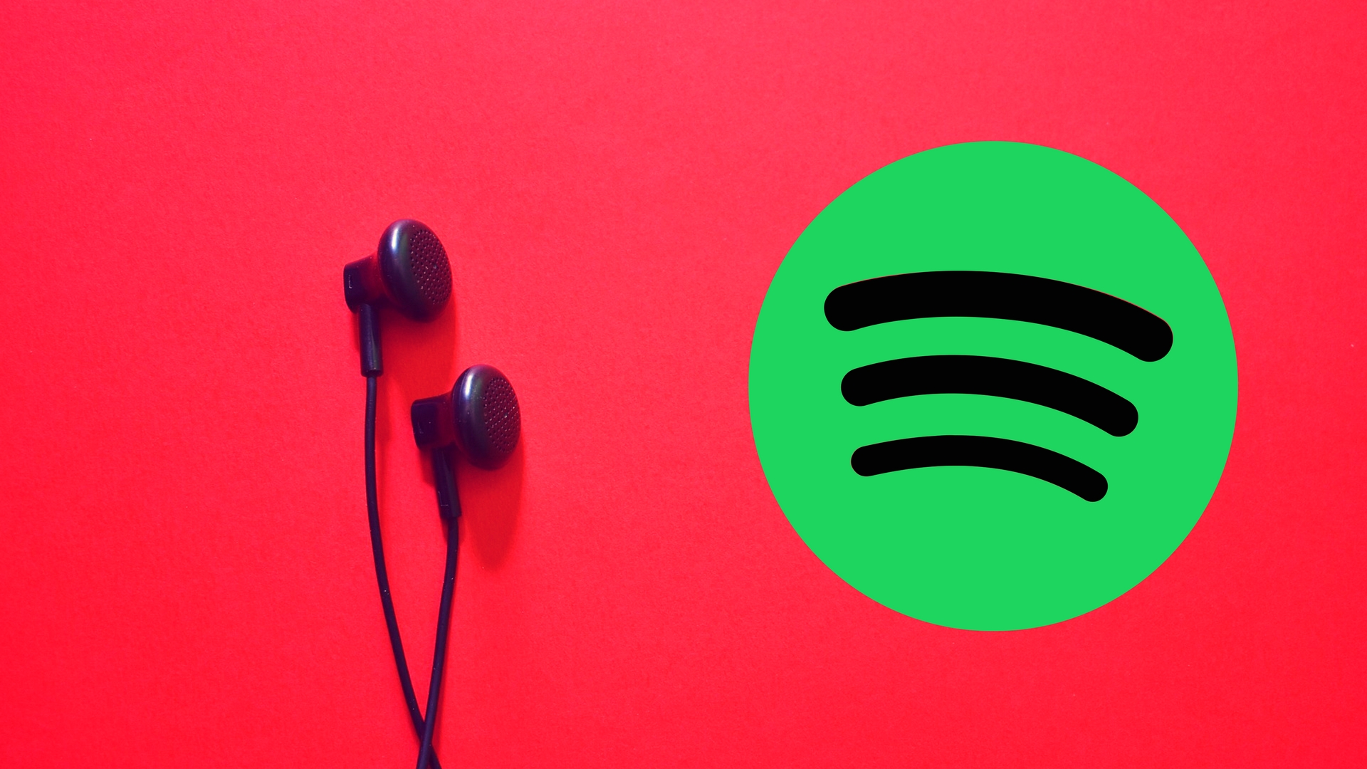 Logo Spotify e cuffie, 1920x1080 Full HD, PC Desktop