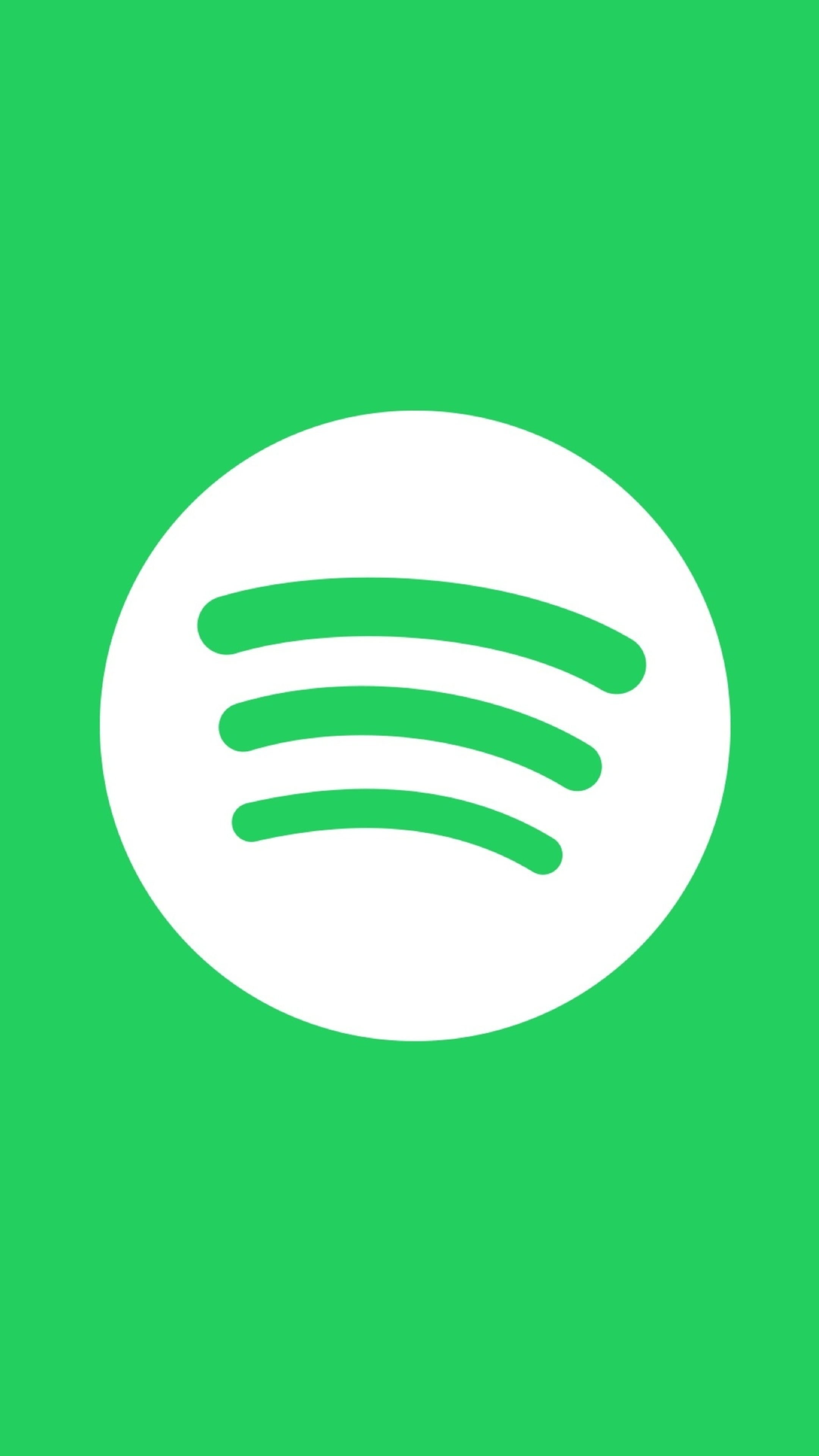 Logo Spotify verde minimalista, 1080x1920 Verticale, Mobile