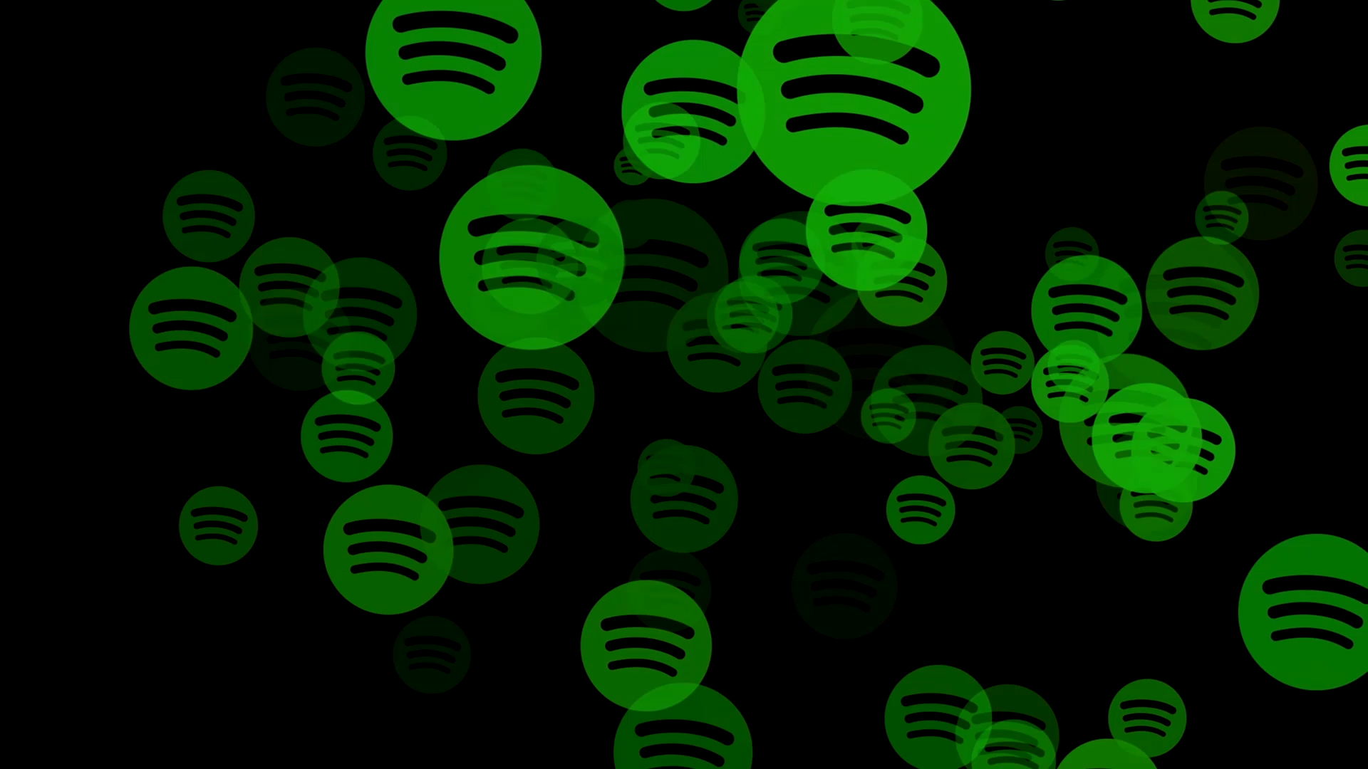 Logo Spotify verde nero, 1920x1080 Full HD, Desktop