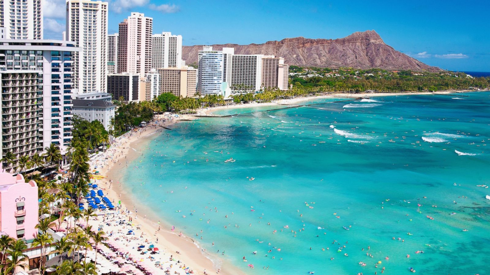 Spiaggia Waikiki Honolulu Hawaii, 1600x900 900p, Desktop