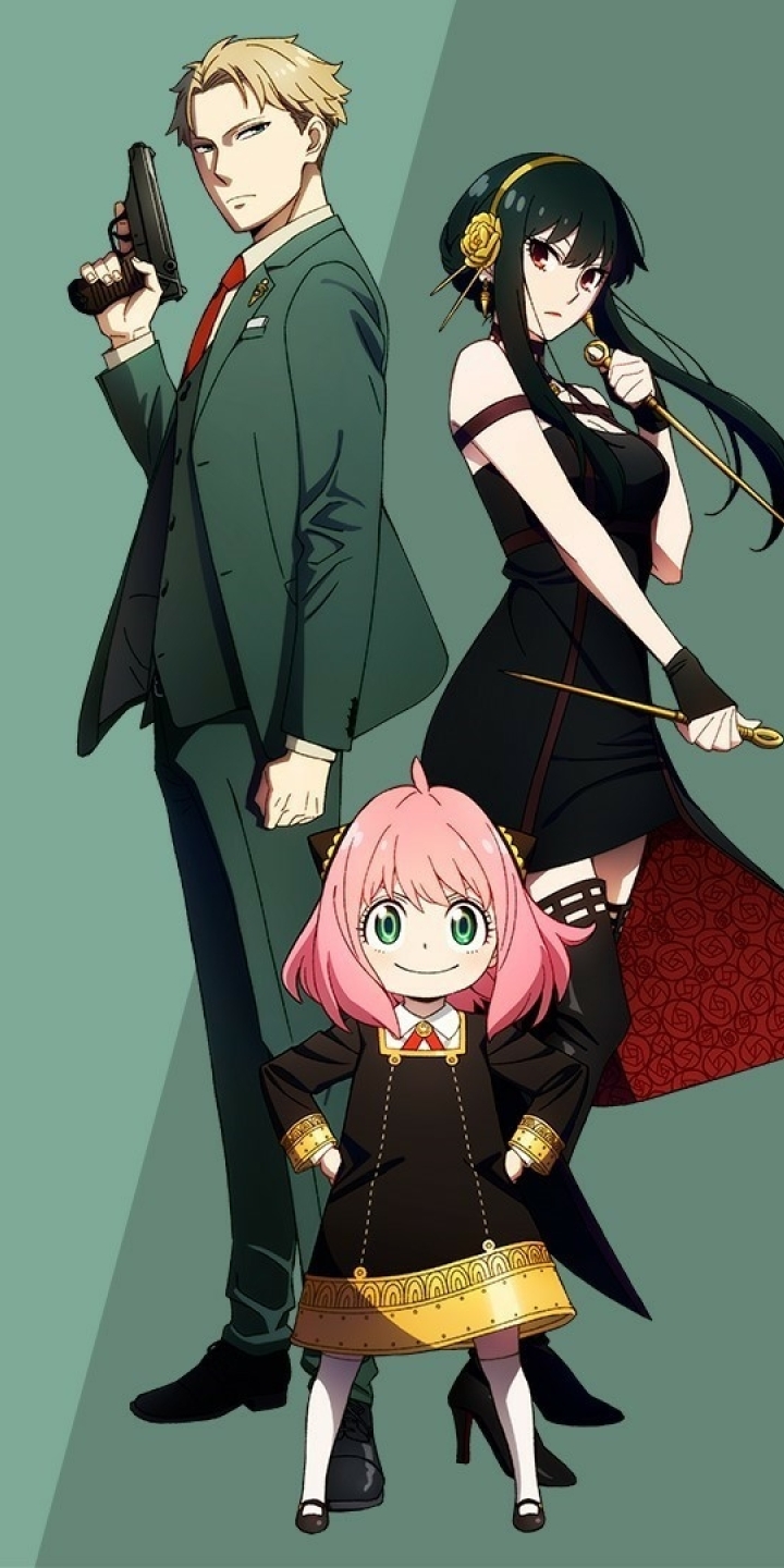 Spy x Family personaggi Loid Yor Anya, 720x1440 Verticale, Telefono