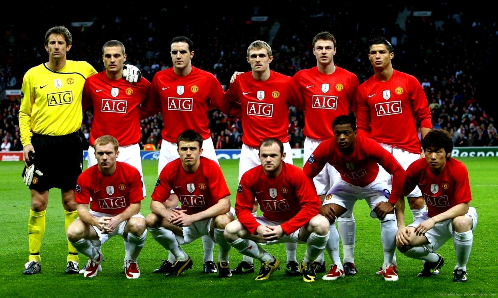 Squadra Manchester United foto gruppo, 1596x955 720p, Laptop