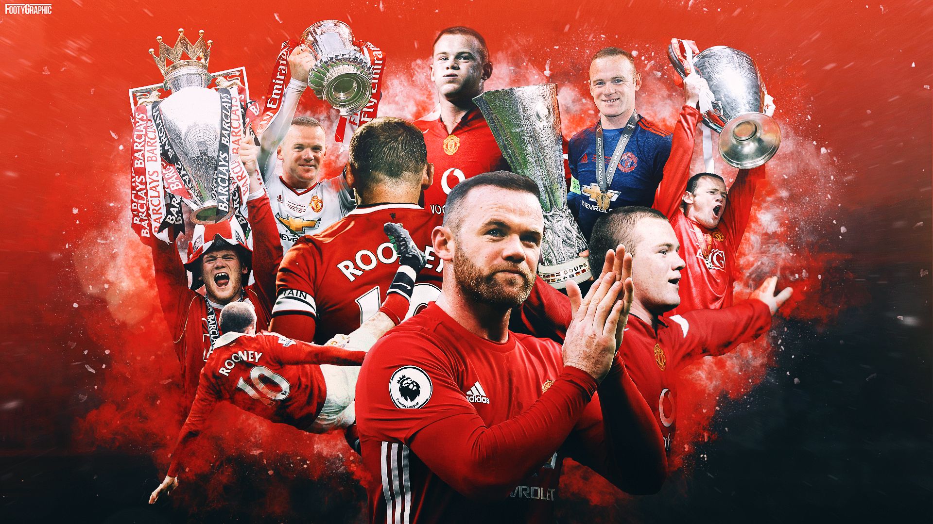 Giocatori Manchester United PES 2018, 1920x1080 Full HD, Laptop