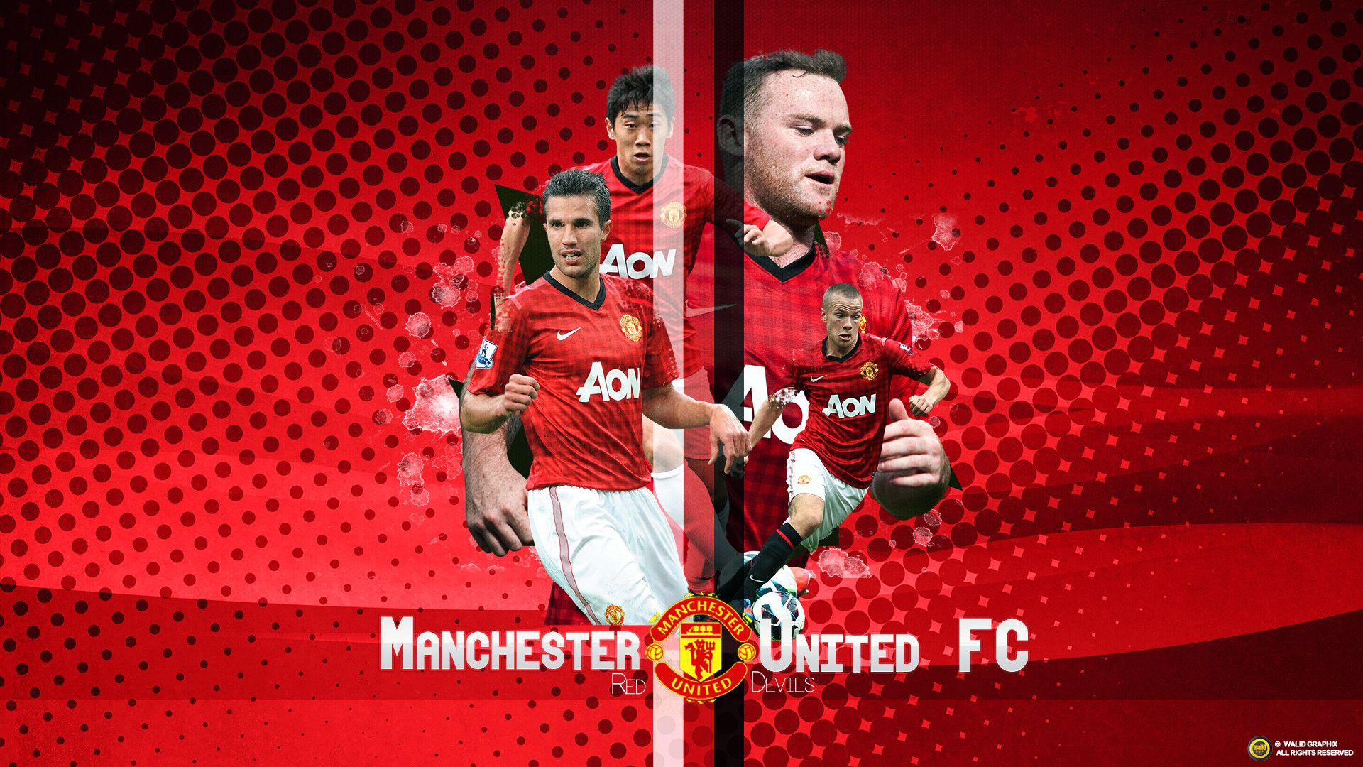 Squadra Manchester United calciatori, 1024x768 HD, Desktop