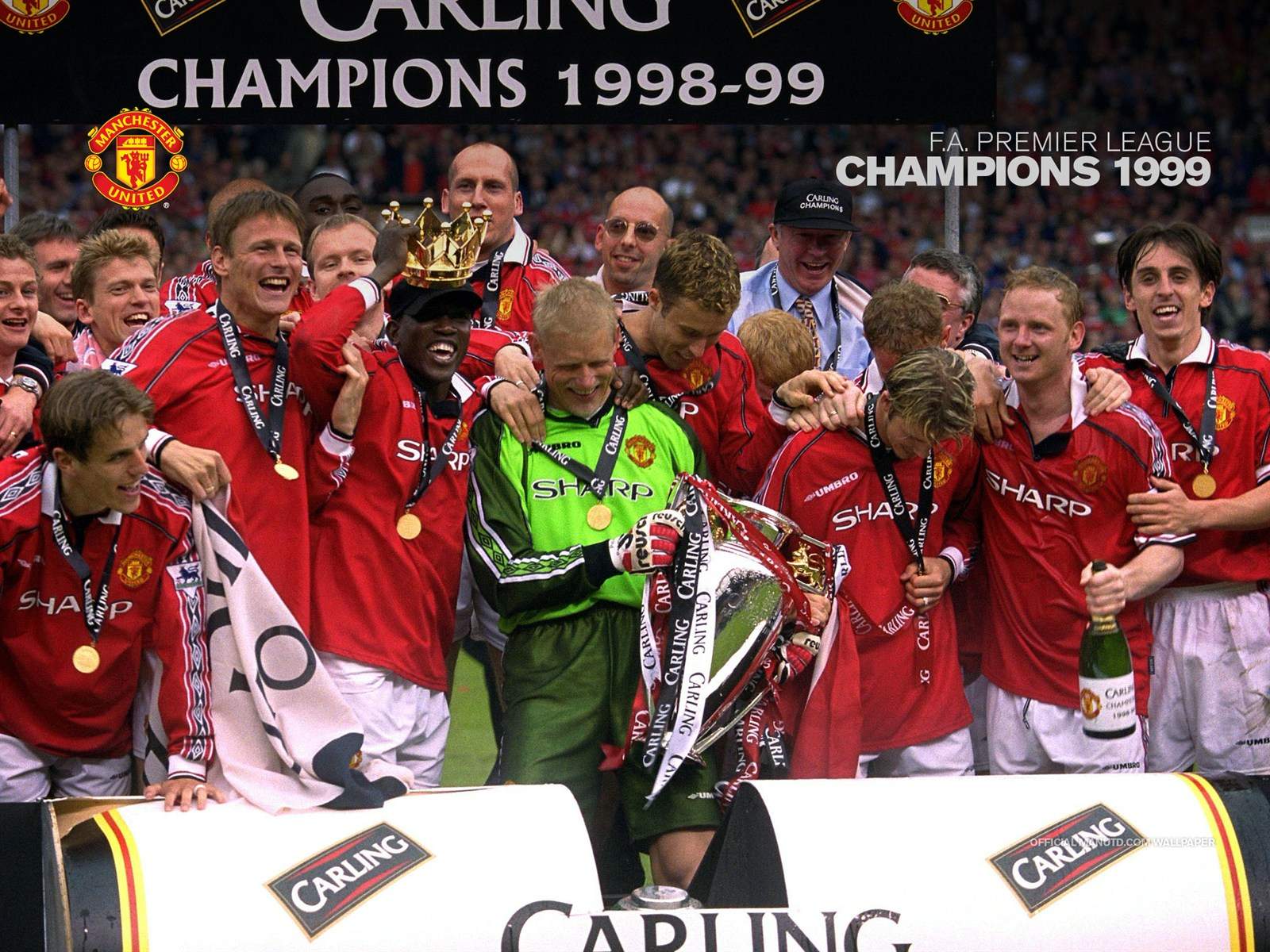 Giocatori Manchester United esultanza, 1080x1920 Verticale, Telefono
