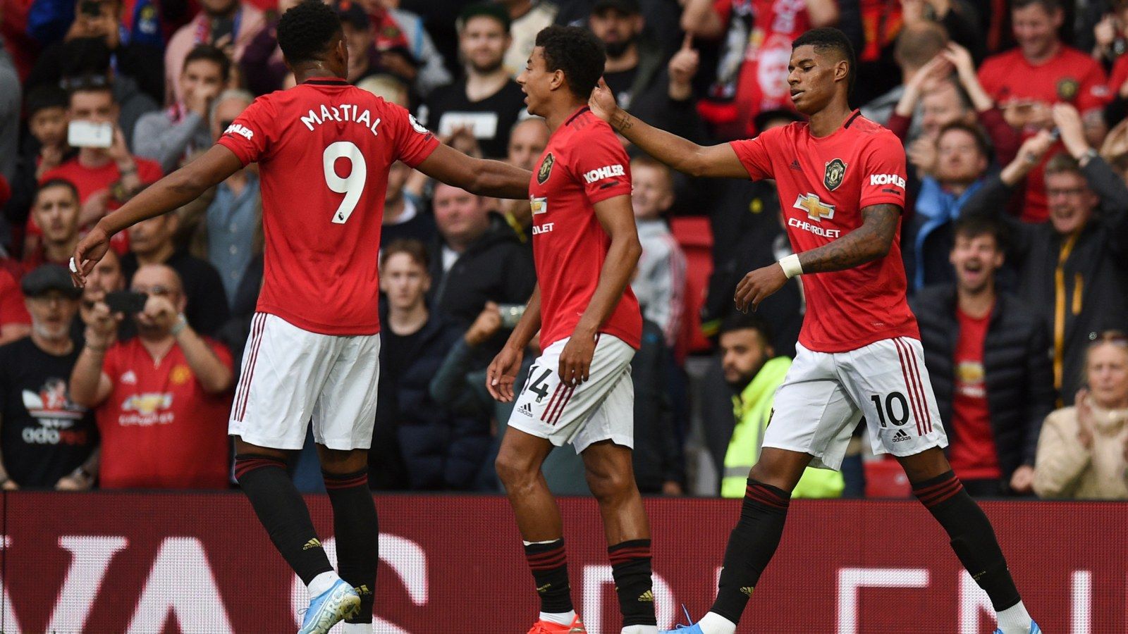 Giocatori Manchester United esultano, 1600x900 HD, PC Desktop