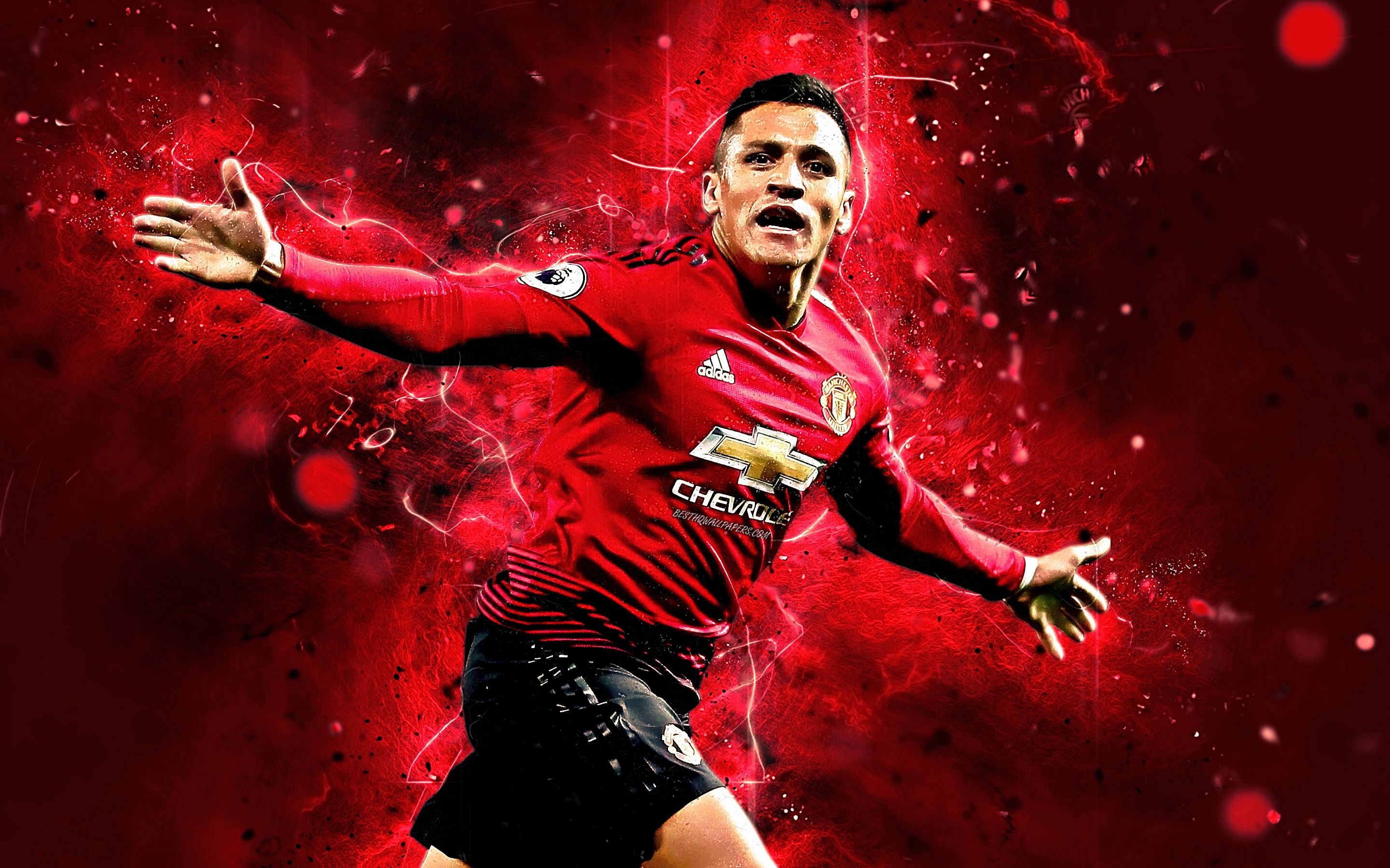 Calciatore Manchester United esultanza, 2880x1800 2K, PC
