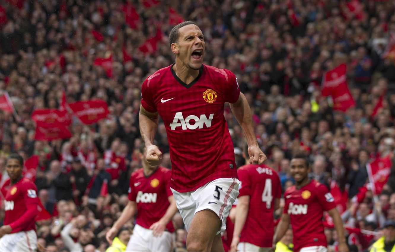Giocatore Manchester United esulta, 1332x850 720p, Laptop