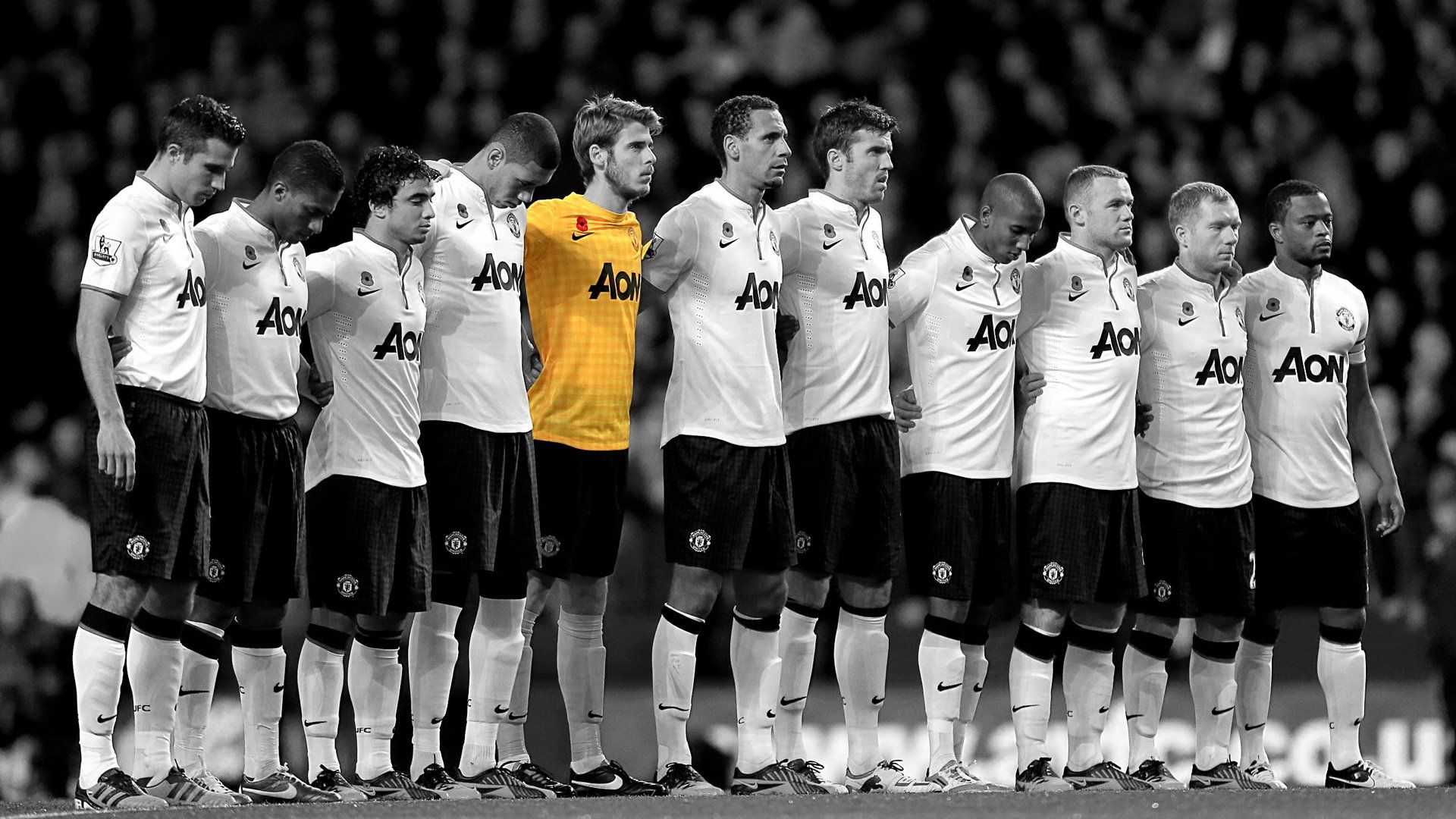 Squadra Manchester United schierata, 1920x1080 Full HD, Desktop