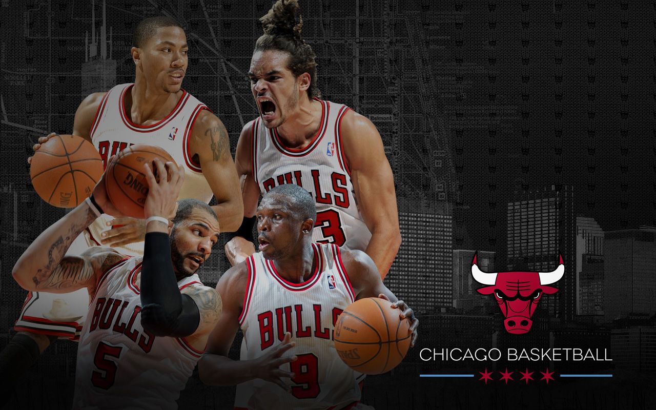 Giocatori Chicago Bulls basket, NBA, 1280x800 HD, Desktop