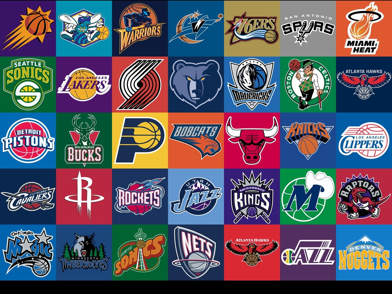 Loghi squadre NBA, 1024x768 HD, PC