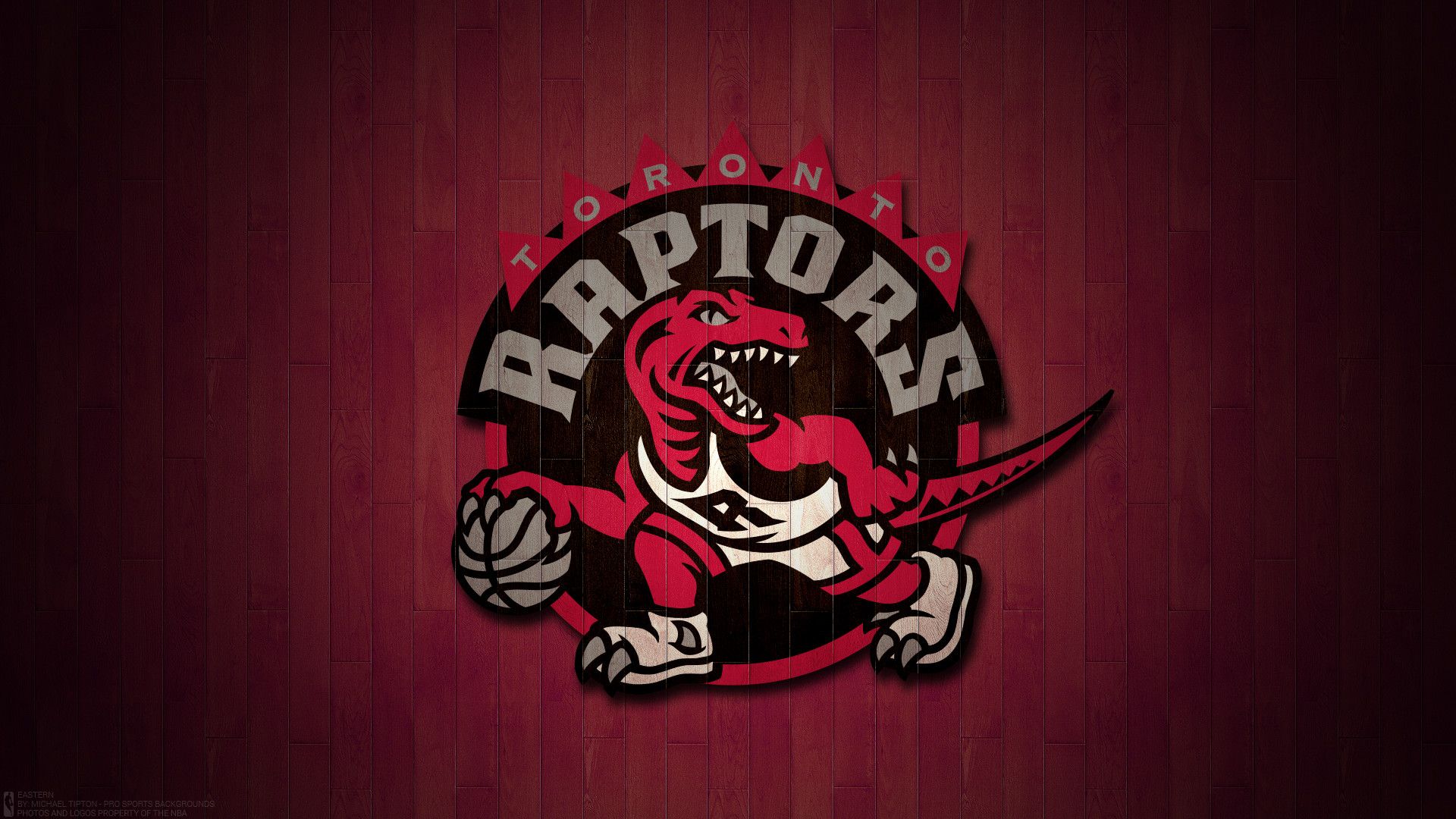 Logo Toronto Raptors basket, NBA, 1920x1080 Full HD, PC