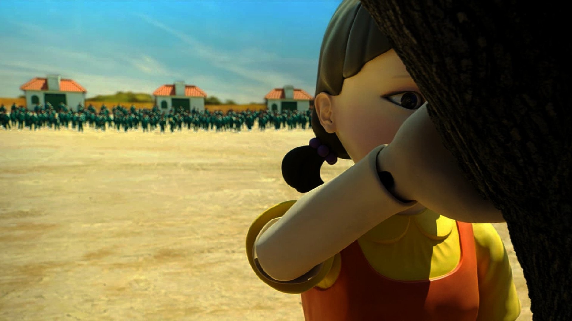 Bambola gigante Squid Game, 1920x1080 Full HD, Desktop