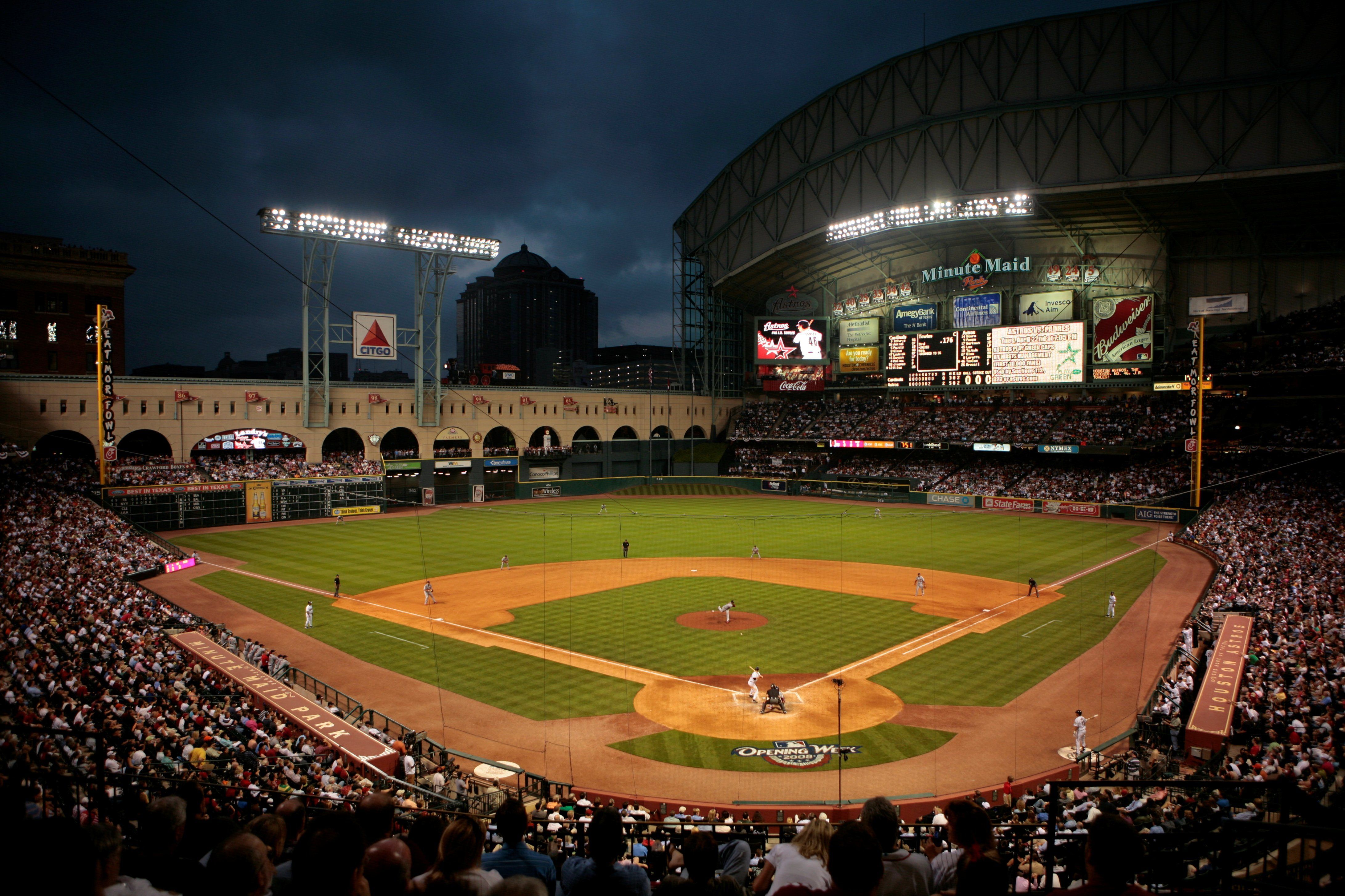 Stadio baseball notturno MLB, 4366x2910 UHD, PC 4K