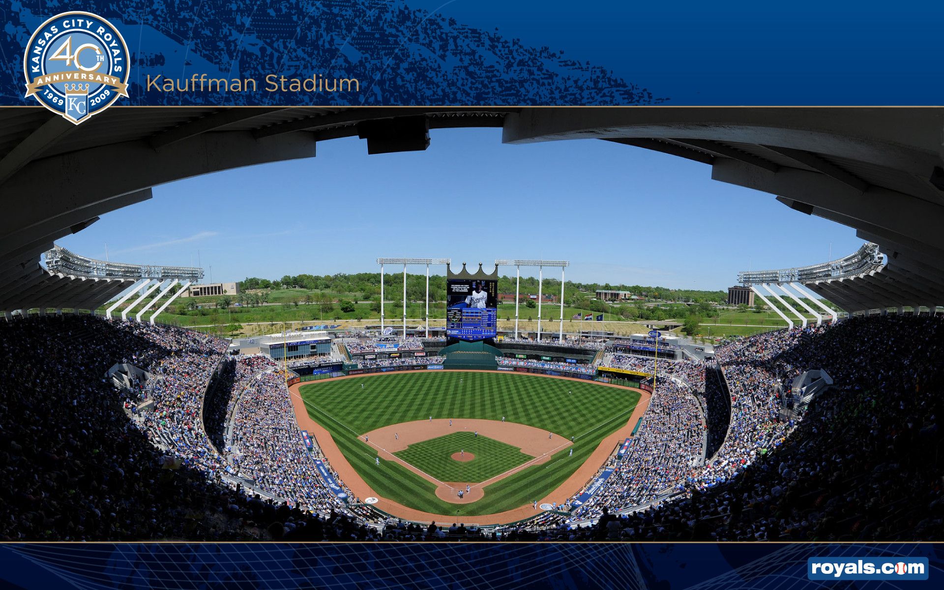 Kauffman Stadium, campo baseball MLB, 1920x1200 Full HD+ WUXGA, PC