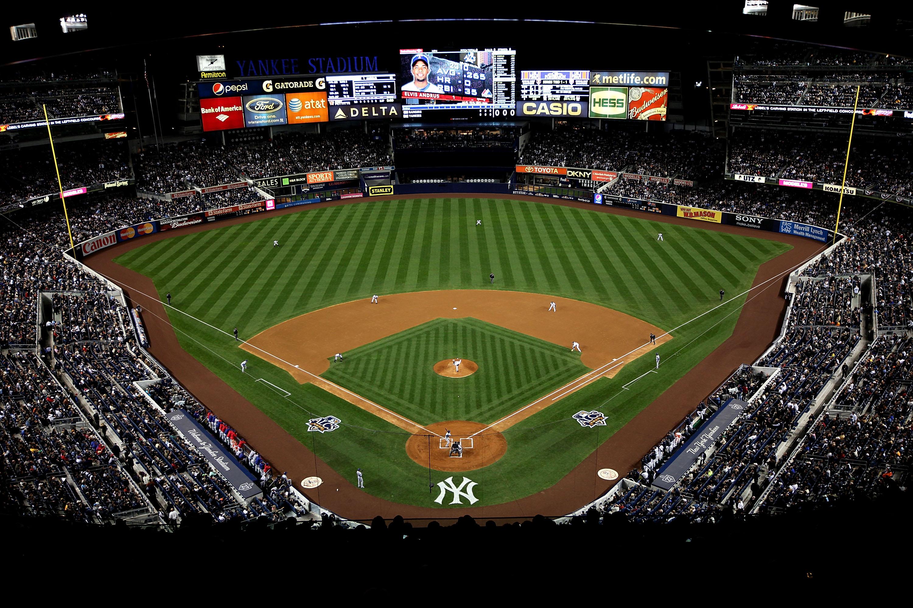Stadio baseball Yankees notturno, 3000x2000 WQXGA, Monitor Gaming