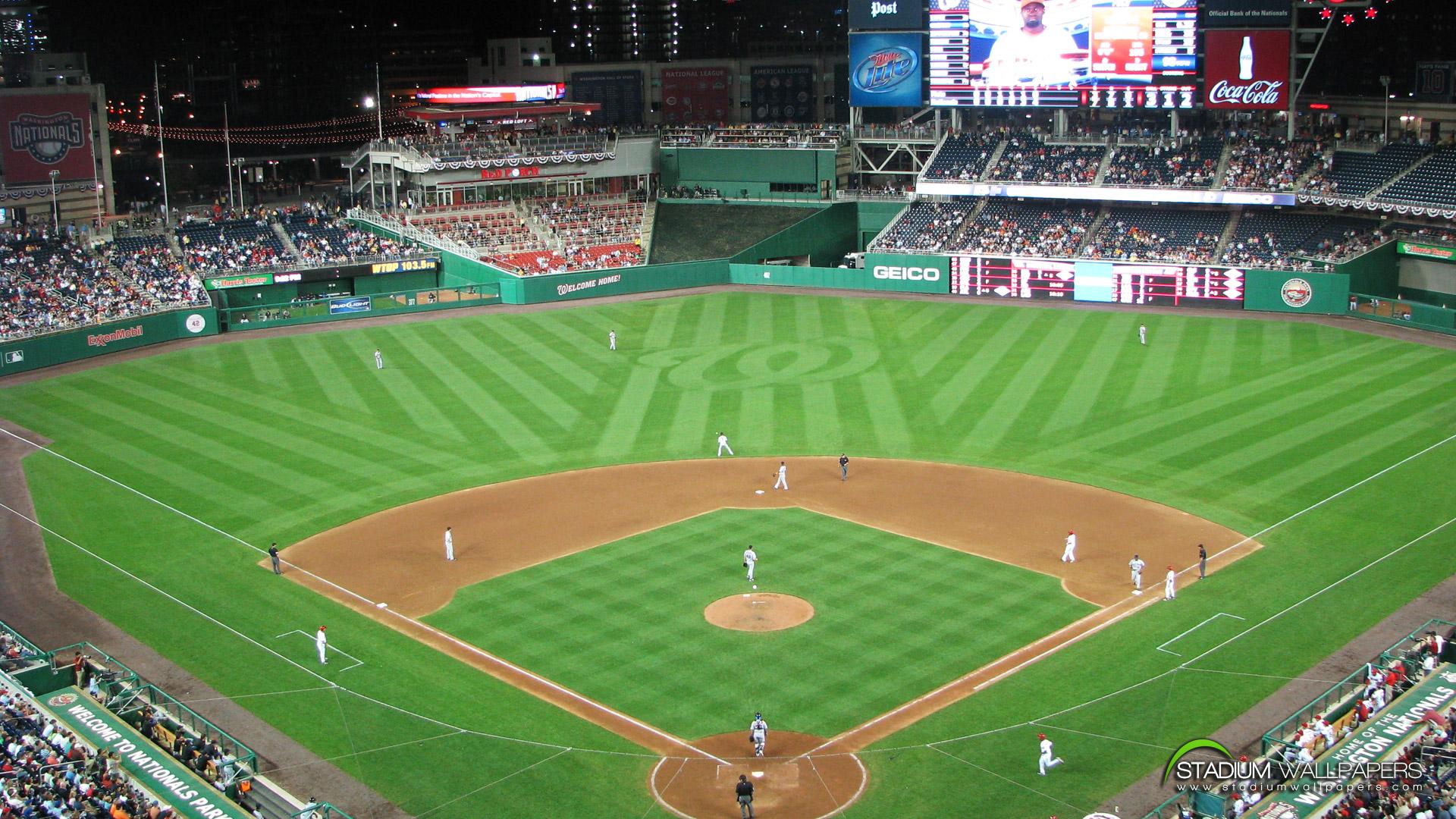 Stadio di baseball notturno, 1920x1080 Full HD 1080p, Laptop