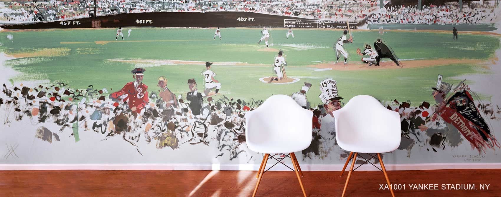 Murale stadio baseball Yankee, 1700x670 Panoramico, iMac