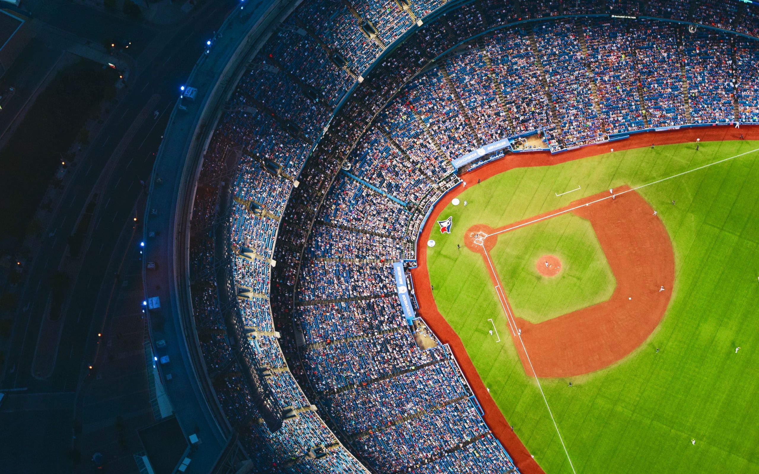 Stadio baseball vista aerea, 2560x1600 2K, MacBook Pro