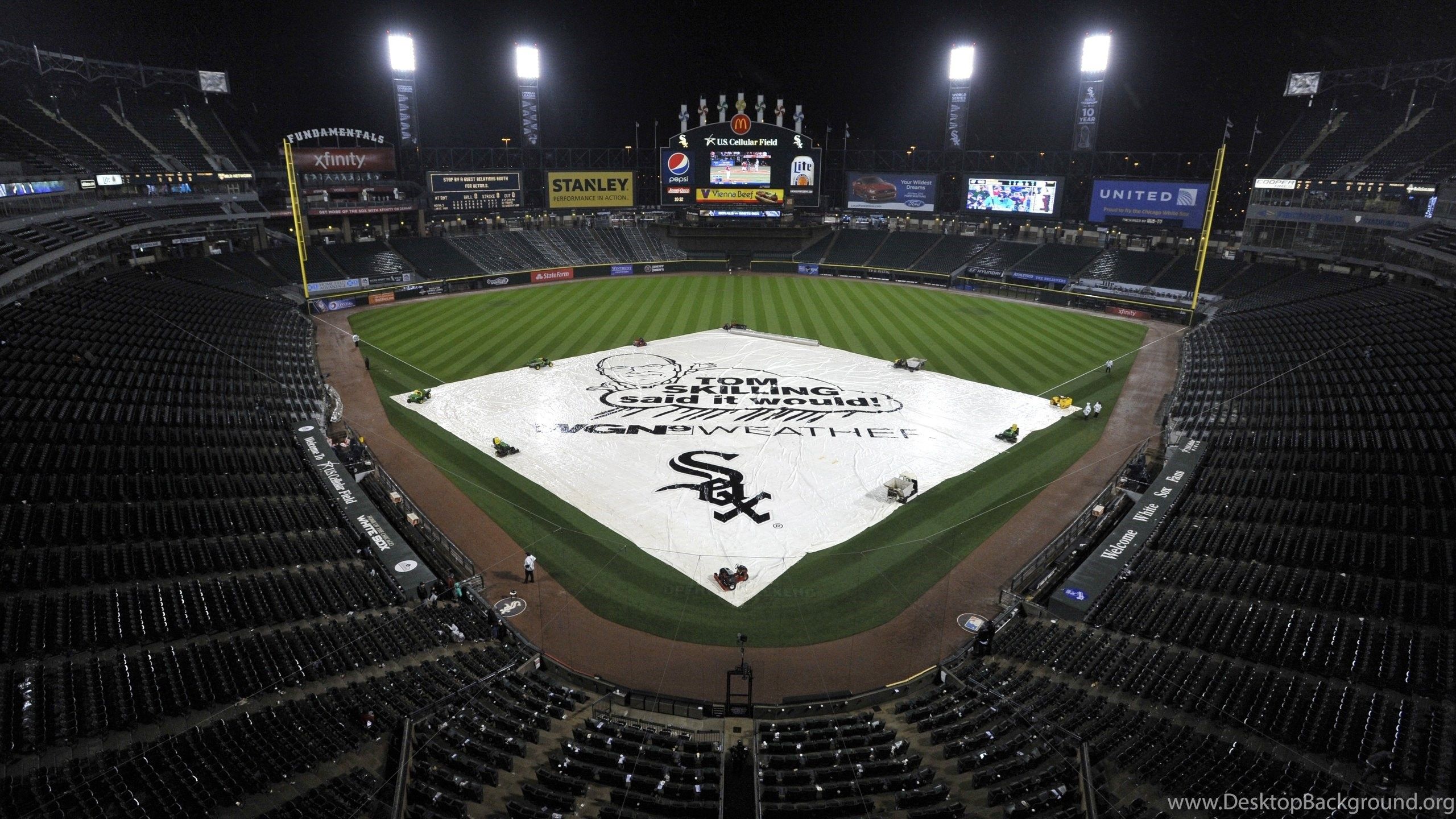 Stadio Chicago White Sox notturno, 2560x1440 QHD, Laptop