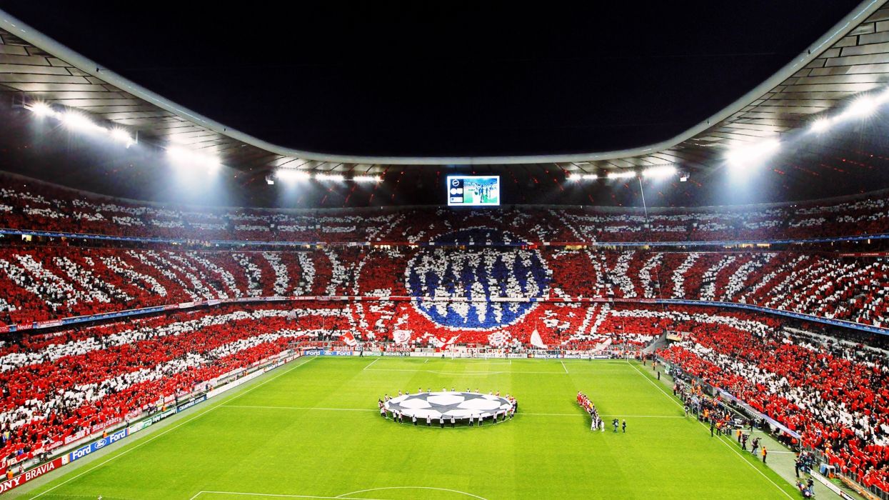 Stadio Allianz Arena tifosi coreografia, Bayern Monaco, 1245x700 HD, Laptop