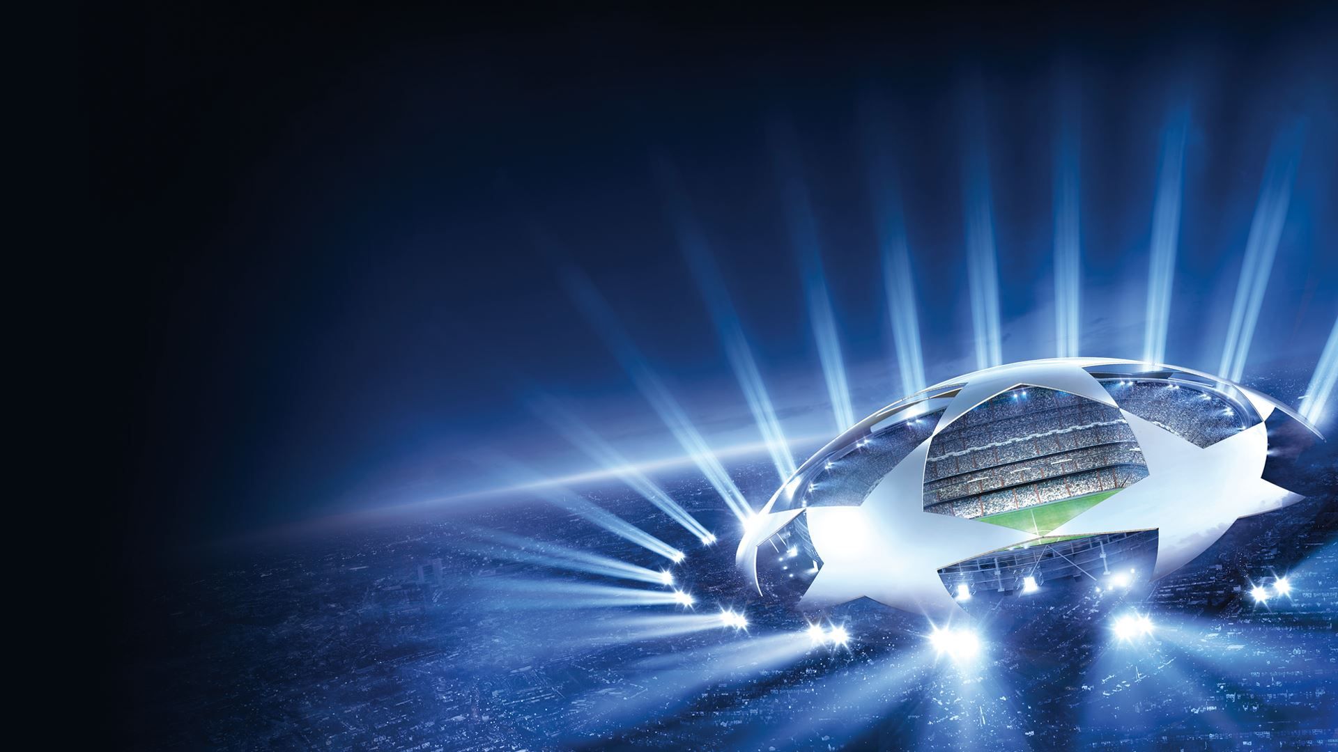 Logo Champions League luminoso, 1920x1080 Full HD, PC Desktop