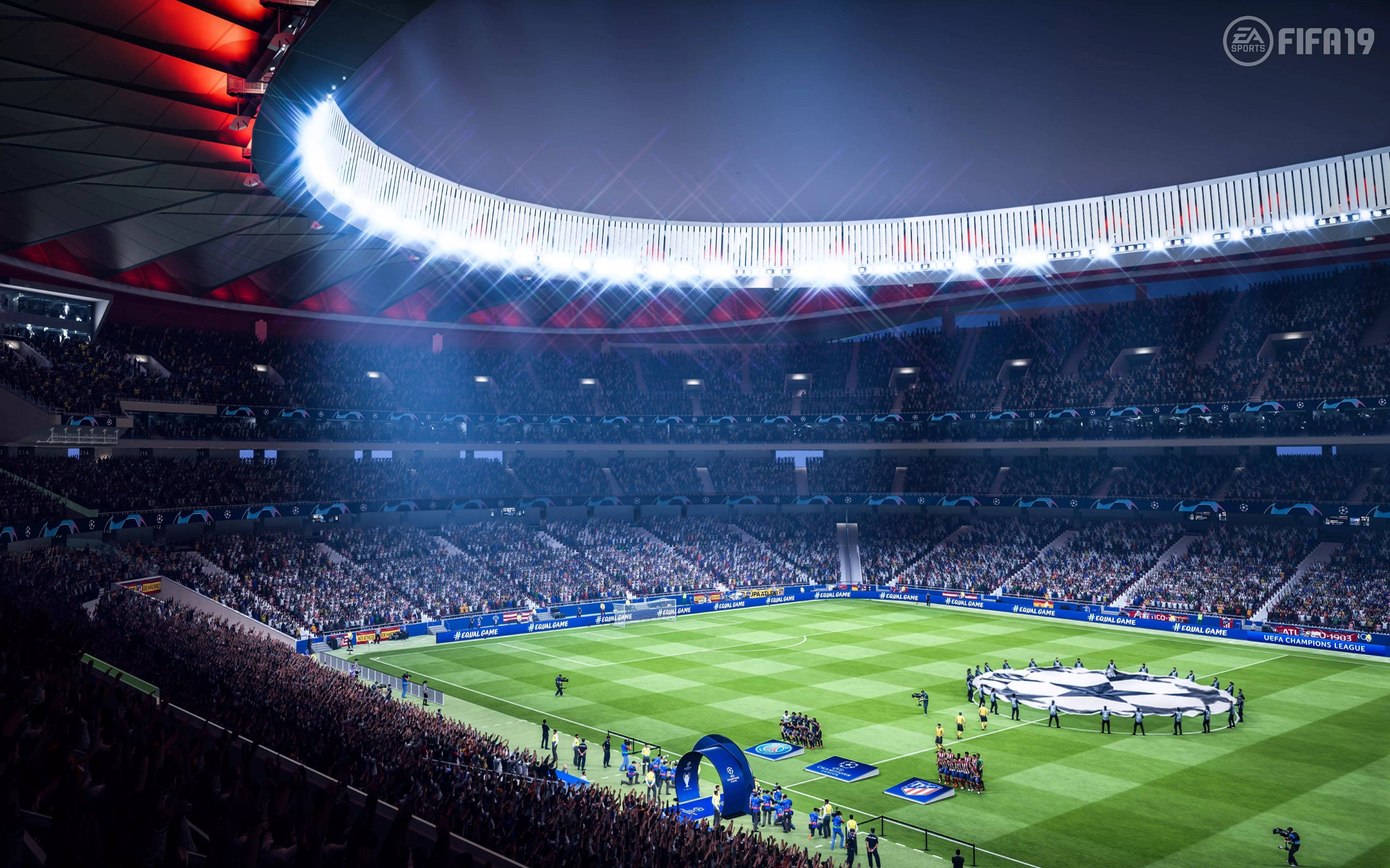 Stadio calcio FIFA 19, 3840x2400 UHD, PC 4K