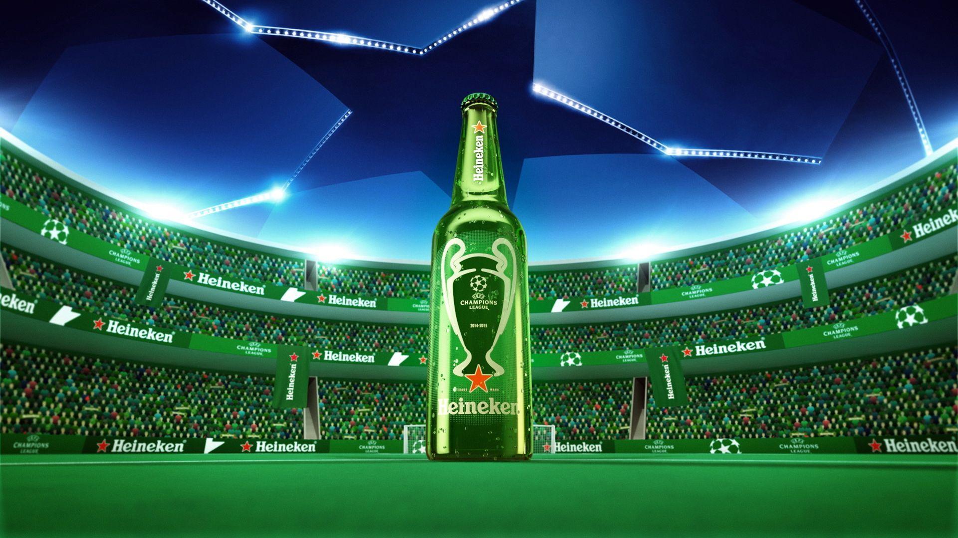Bottiglia Heineken stadio Champions League, 1920x1080 1080p, PC Desktop