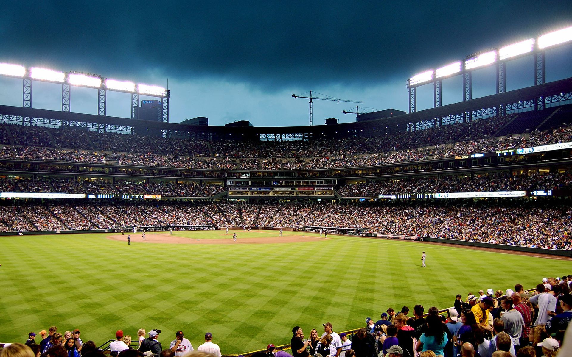 Stadio baseball, cielo tempestoso, 1920x1200 WUXGA, iMac