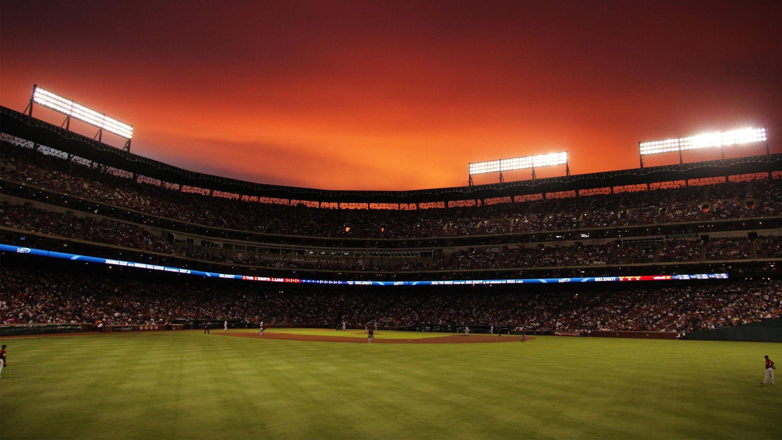 Stadio baseball al tramonto, 2560x1440 1440p, Desktop