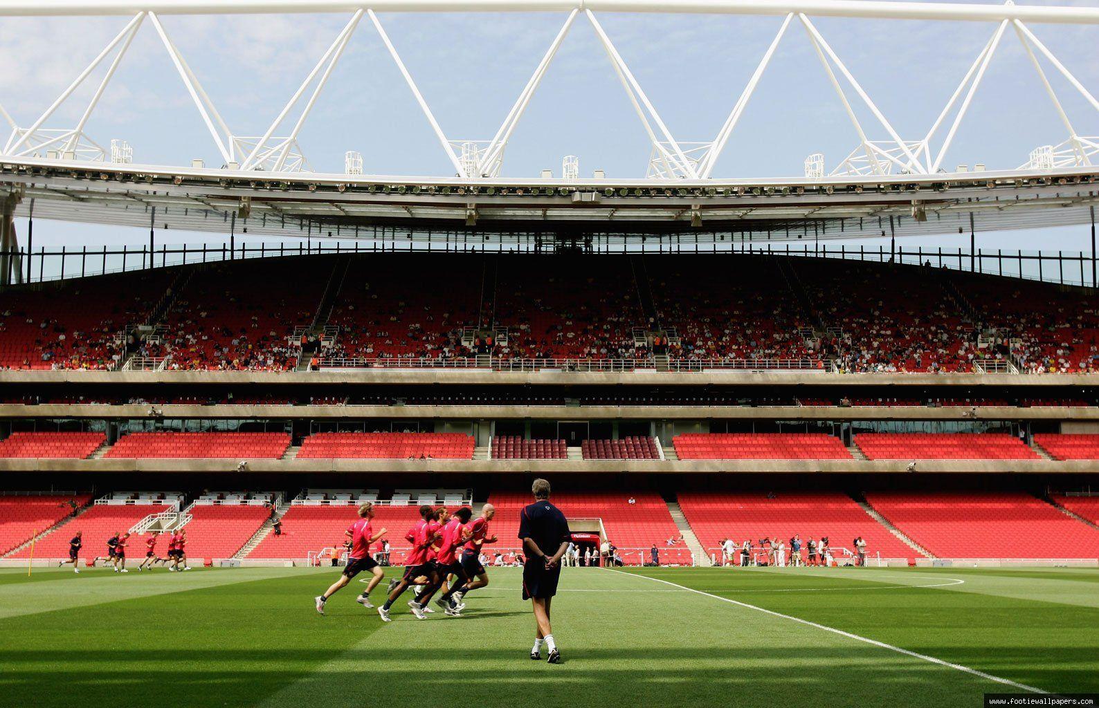 Emirates Stadium Arsenal allenamento, calcio, 1588x1024 HD, Desktop