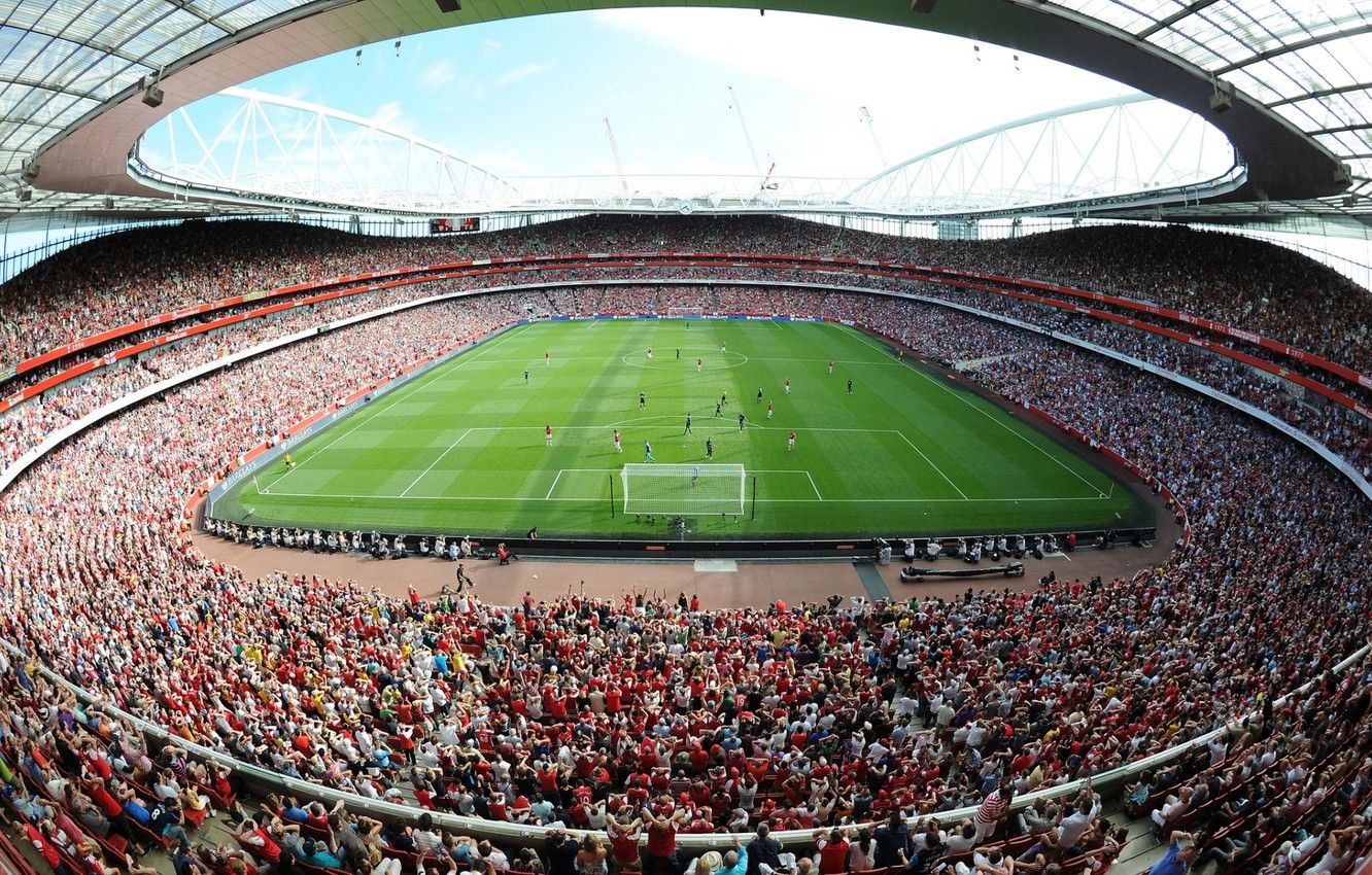 Stadio Emirates gremito di tifosi, 1332x850 HD, Desktop