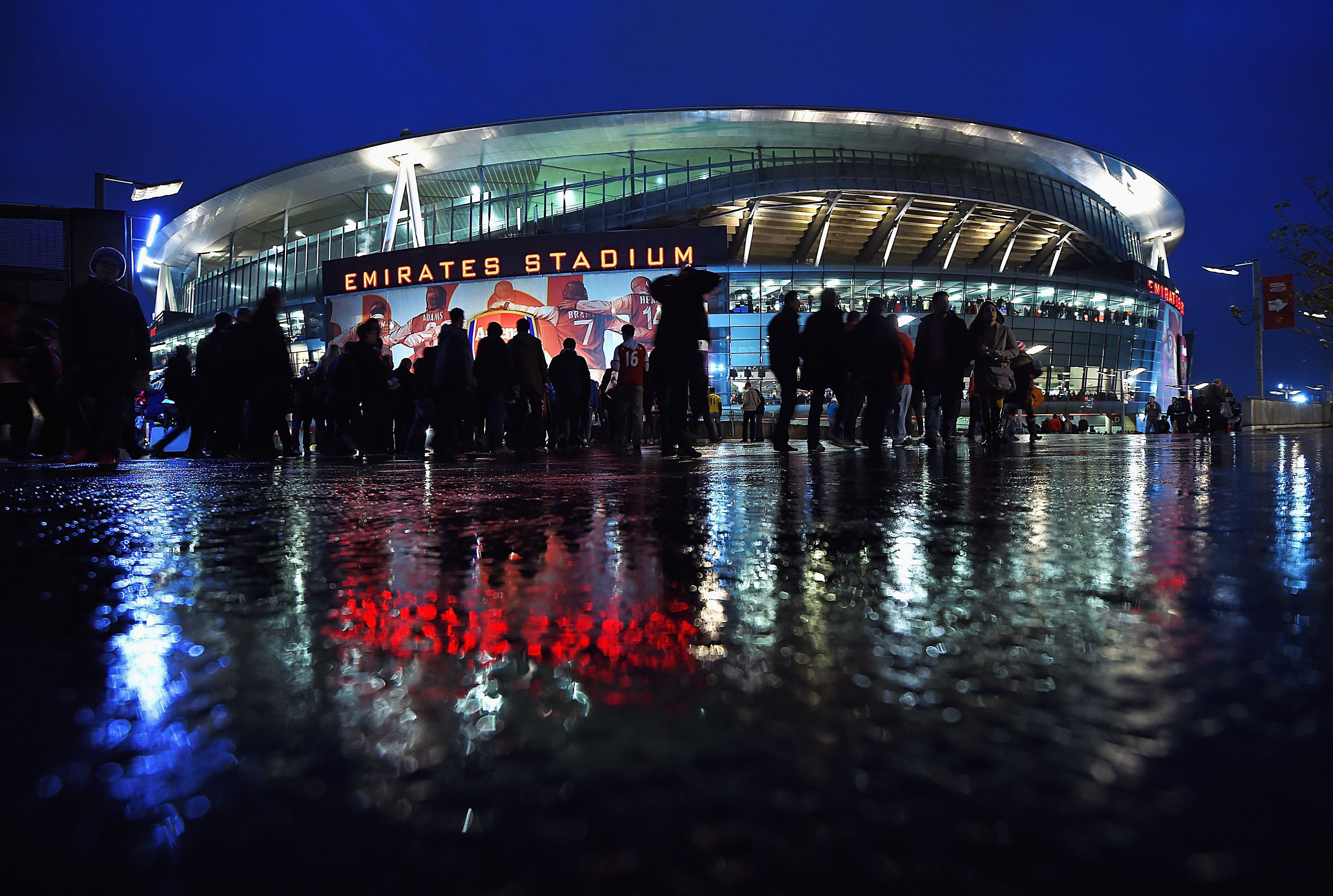 Emirates Stadium notturno Arsenal, 4344x2920 4K Ultra HD, Monitor 4K