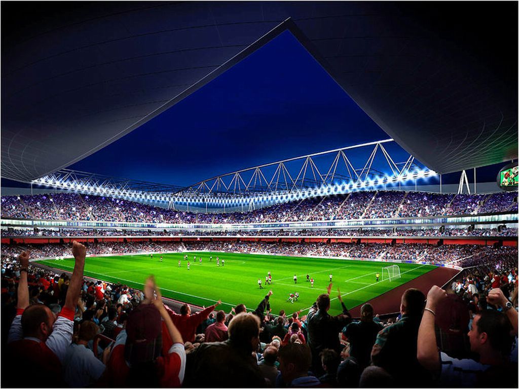 Stadio Emirates Arsenal notturno, 1920x1080 1080p, PC