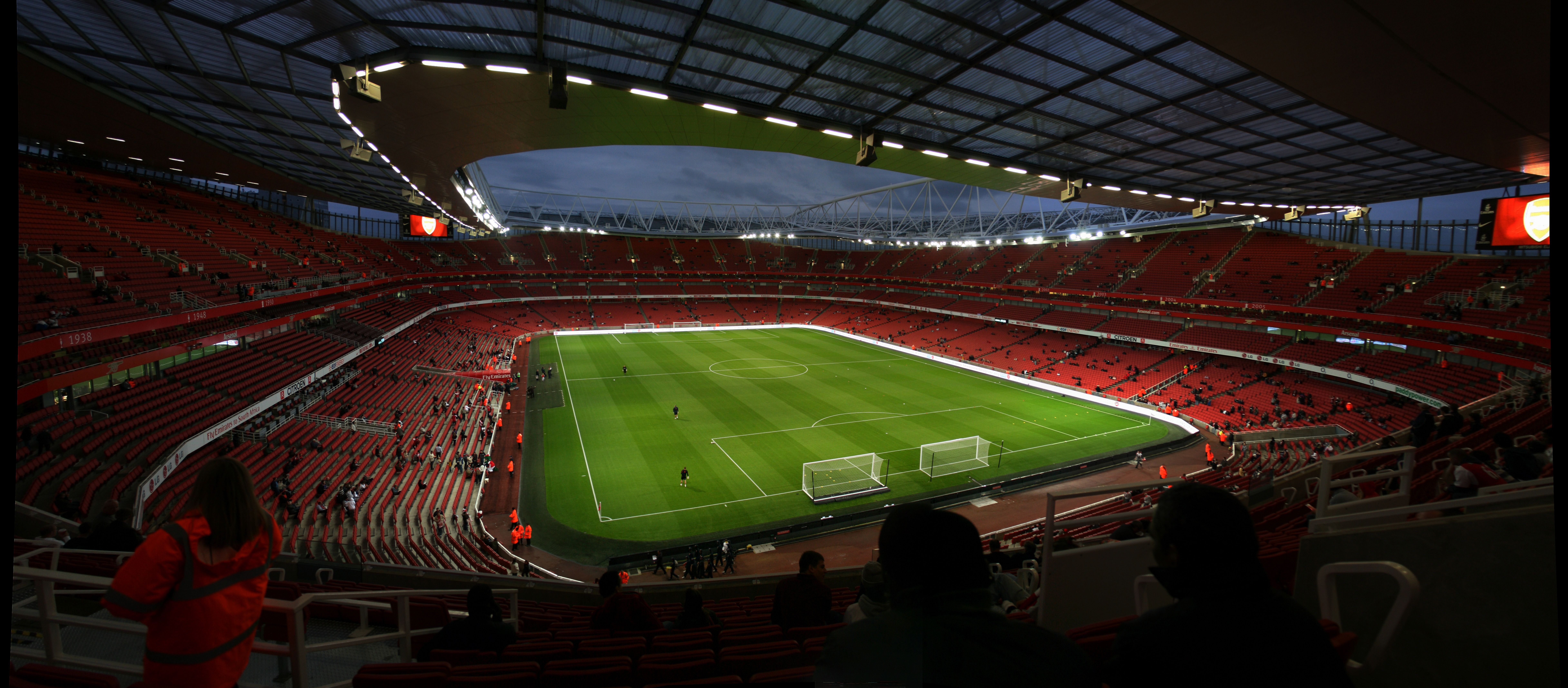 Emirates Stadium Arsenal calcio, 9734x4271 Ultrawide, Monitor 4K