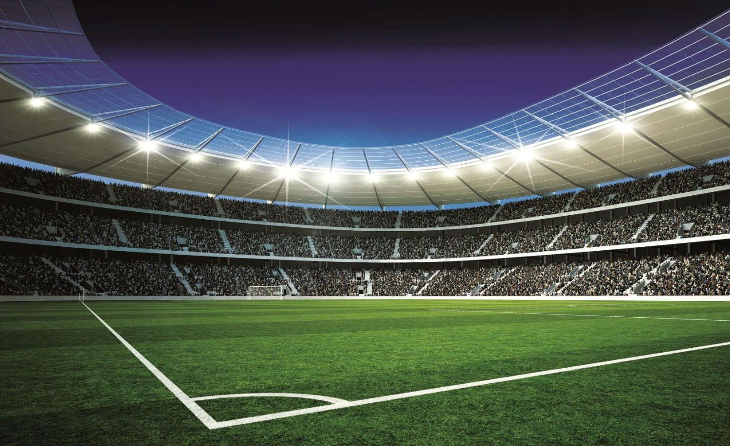 Pallone dorato in stadio calcio, 1920x1200 Full HD+ WUXGA, PC Desktop