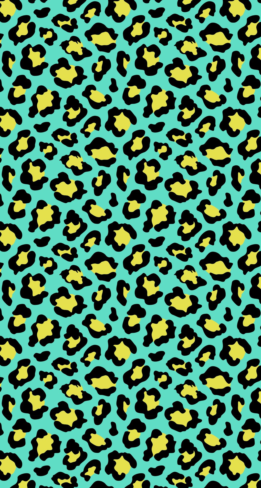 Stampa leopardo verde acqua neon, 1069x2001 Full HD Verticale, iPhone