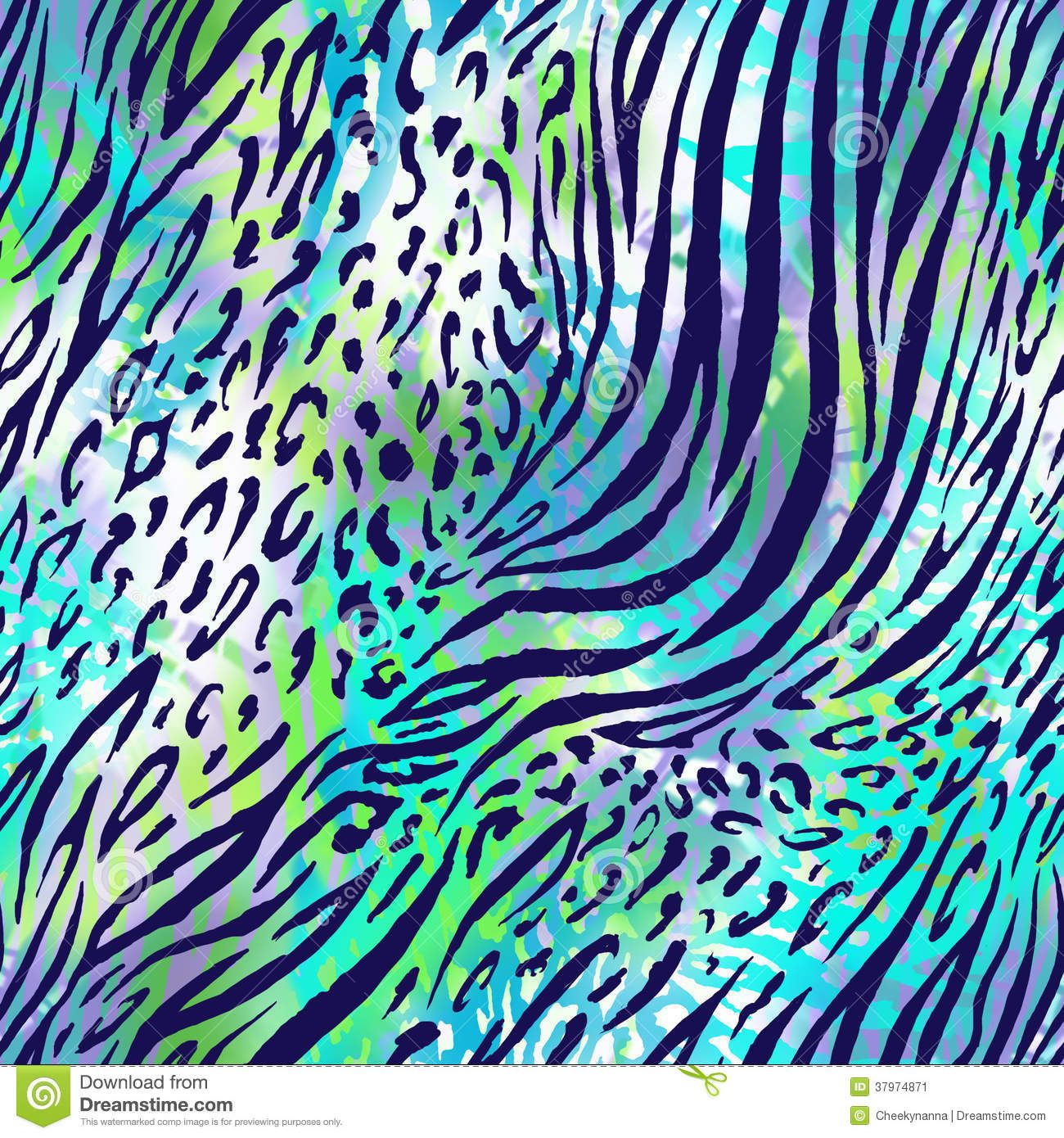 Stampa leopardo blu neon, 1024x768 HD, PC Desktop