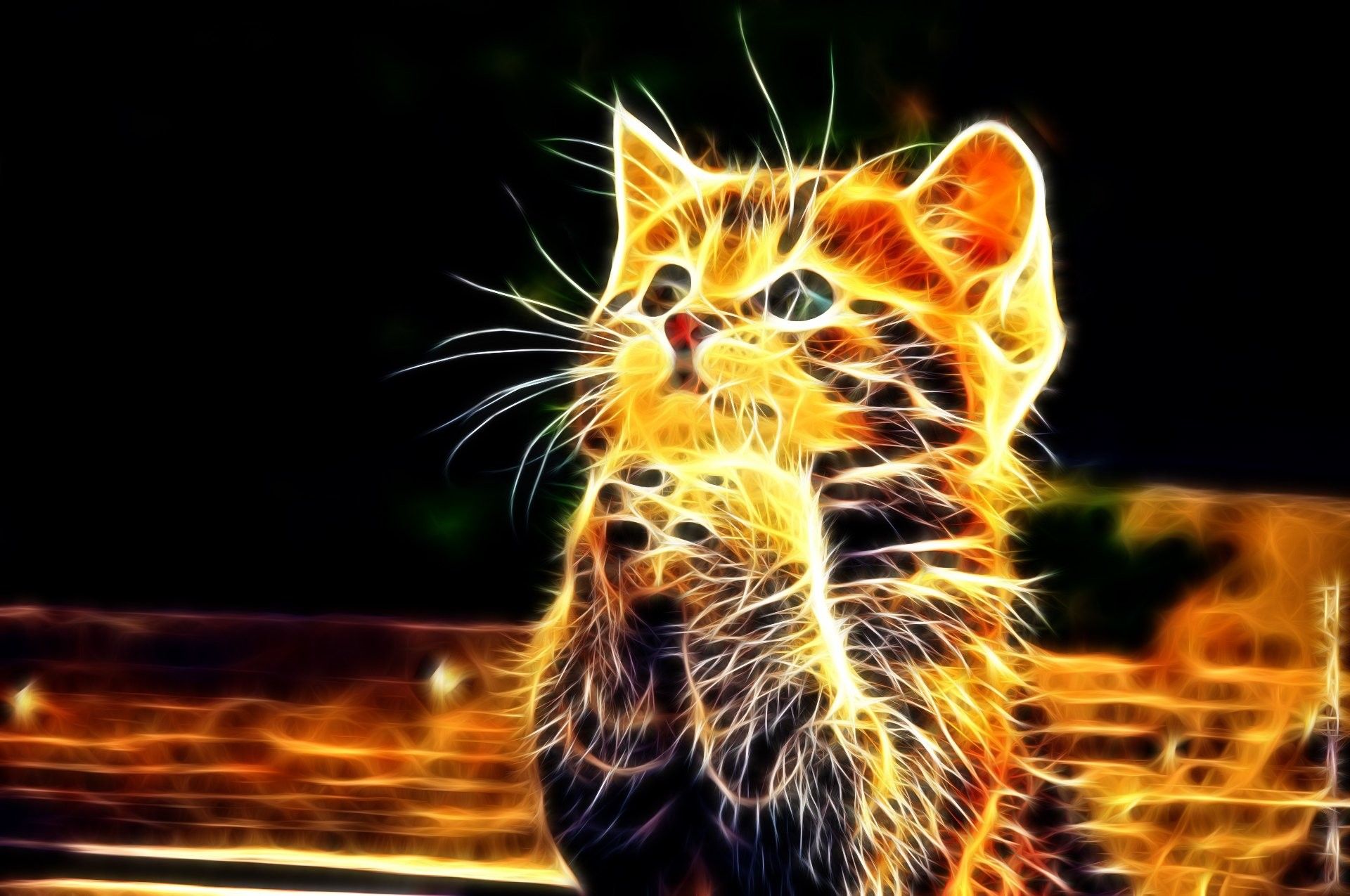 Stampa animalier neon acquerello, 1024x1024 HD, Laptop