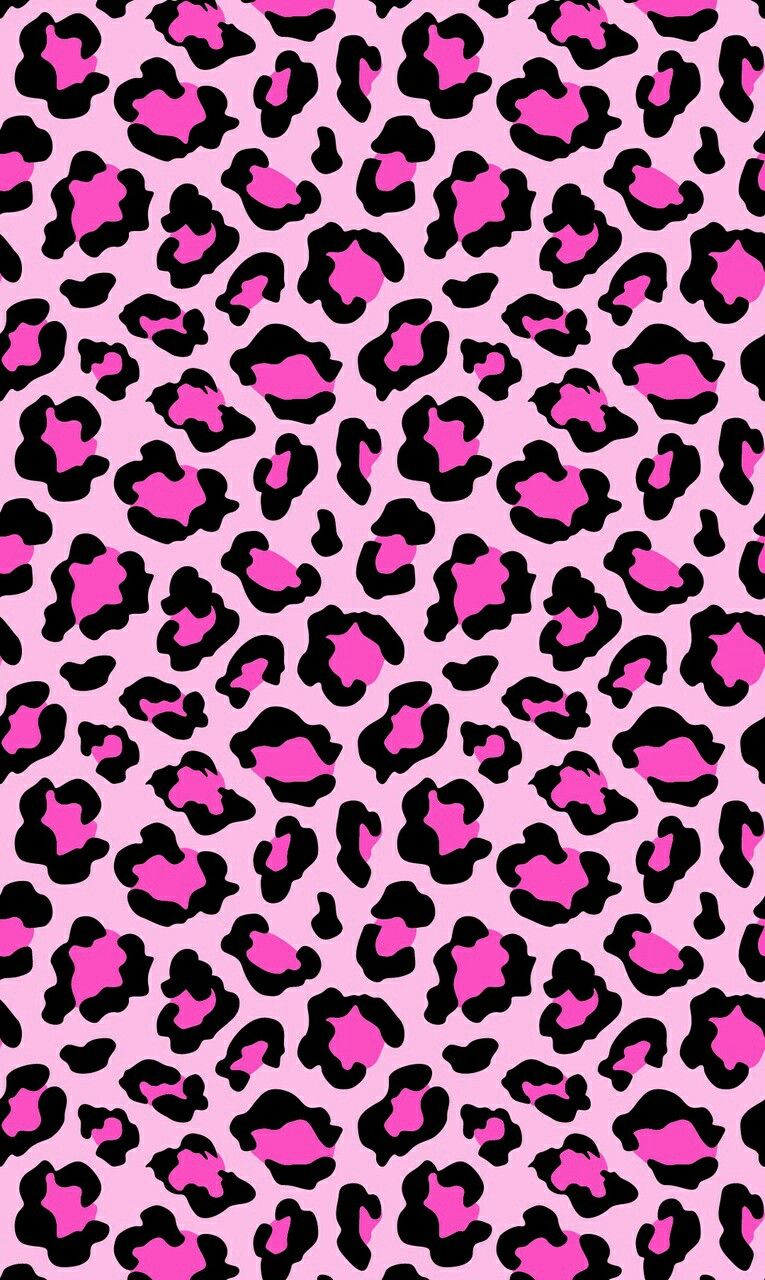 Stampa leopardata rosa e nera, 765x1280 Verticale, Telefono