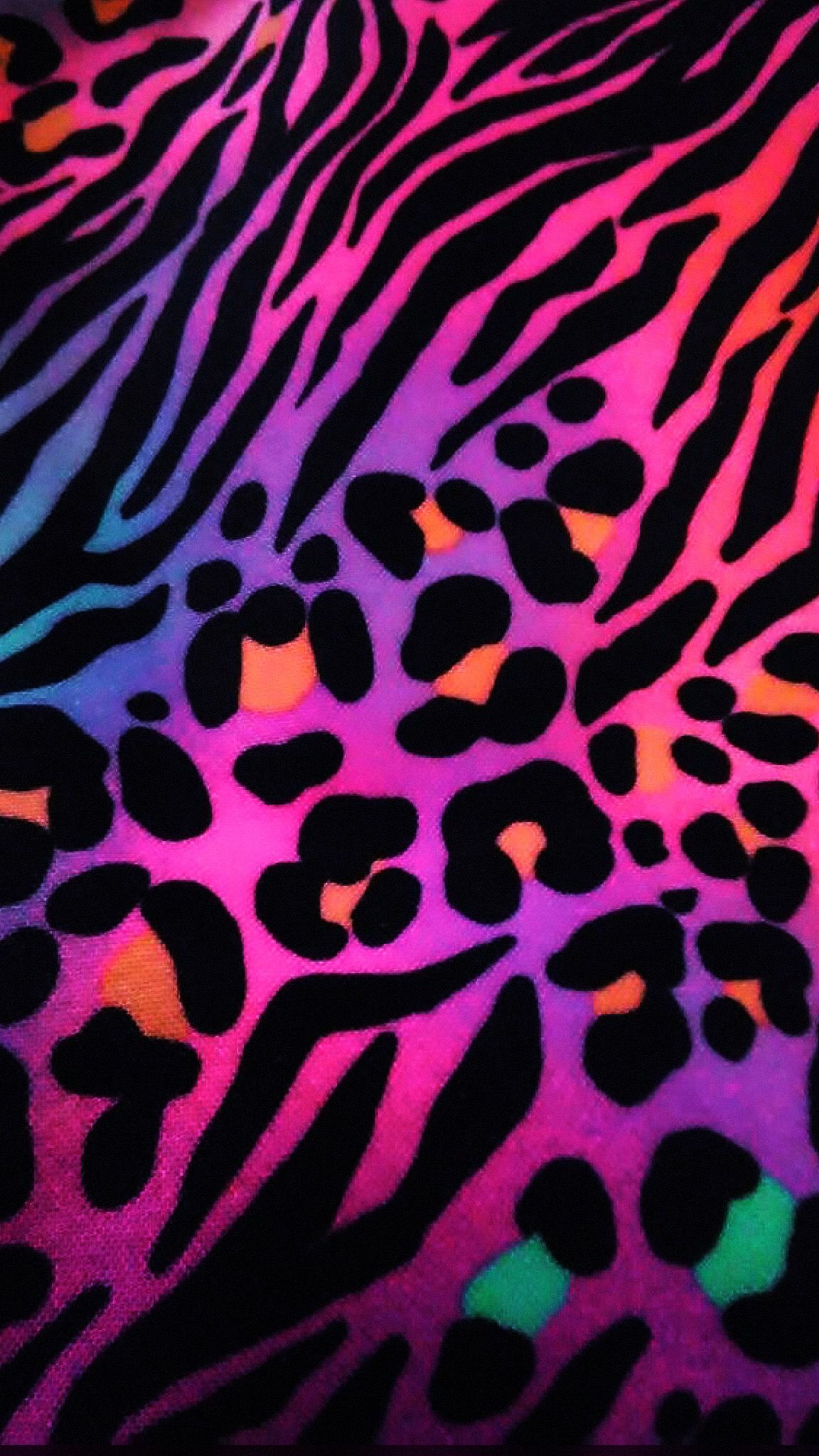 Stampa animalier leopardata multicolore, 1152x2048 Full HD Verticale, Samsung Galaxy