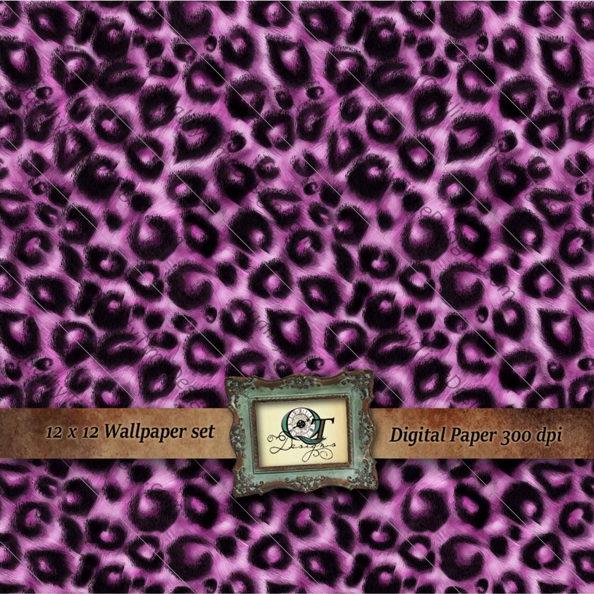 Stampa leopardata rosa fucsia, 2000x2000 2K, PC