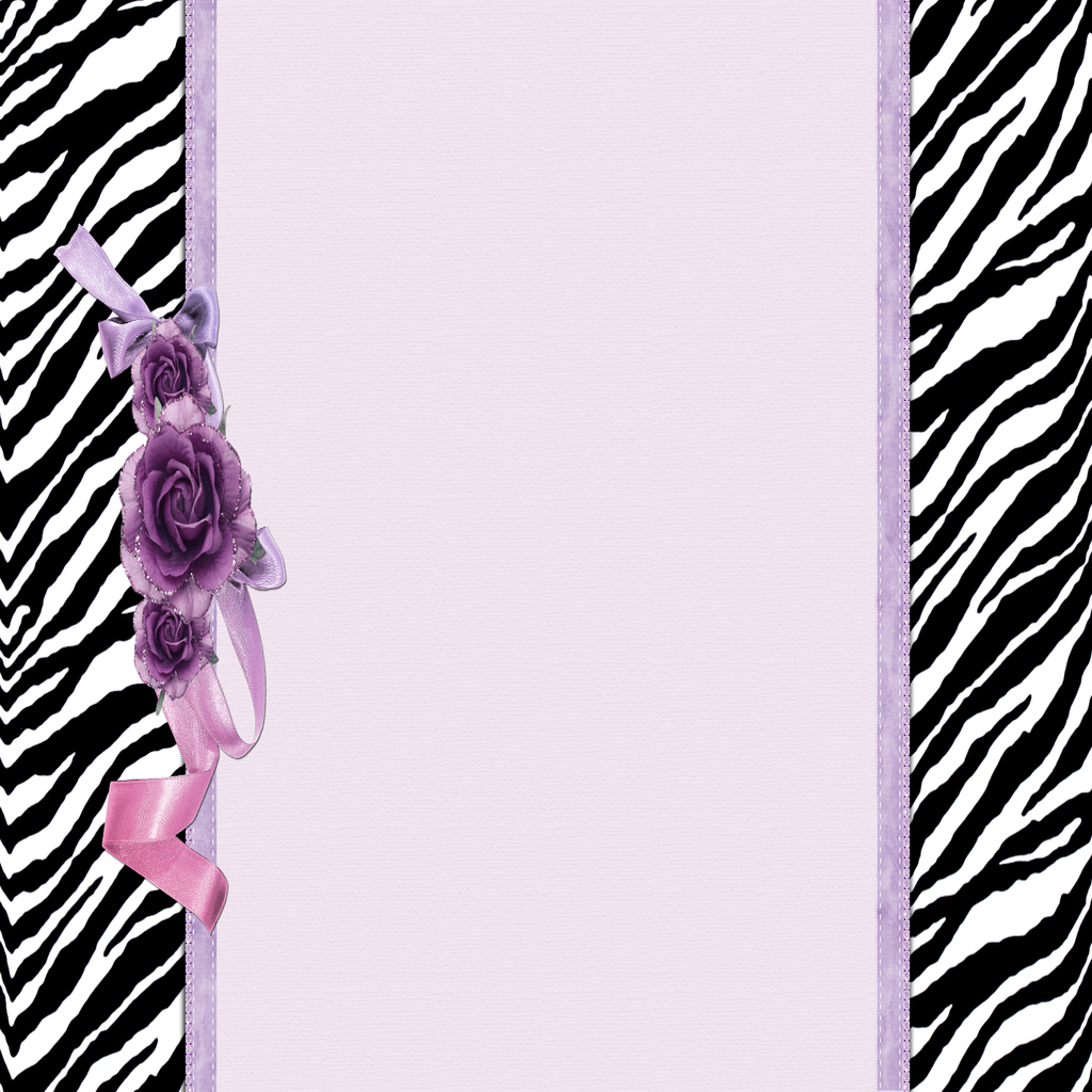 Bordo zebrato con rose viola, 1024x1024 HD, Laptop