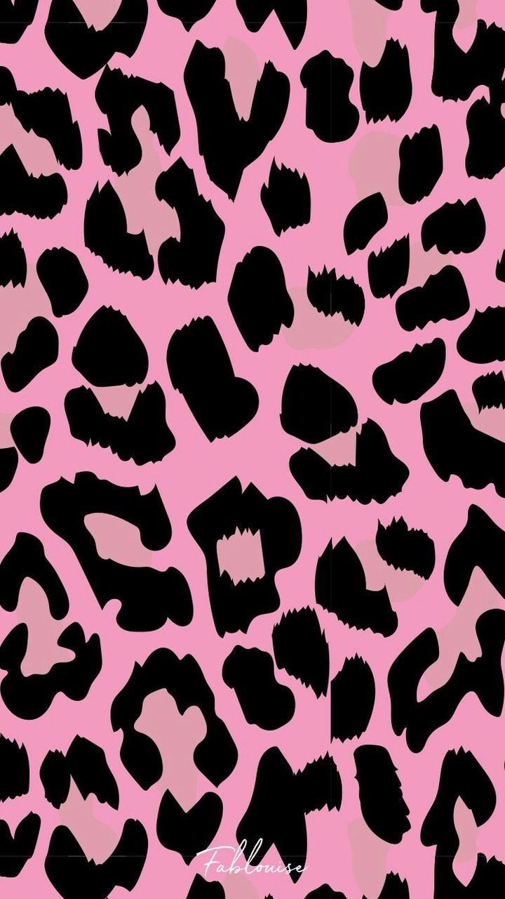 Stampa leopardata rosa e nera, 720x1280 Verticale, Mobile