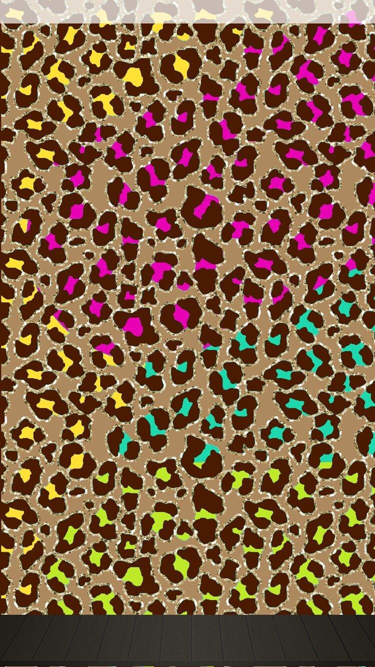 Stampa leopardata marrone dorato, 1242x2208 Verticale, Mobile