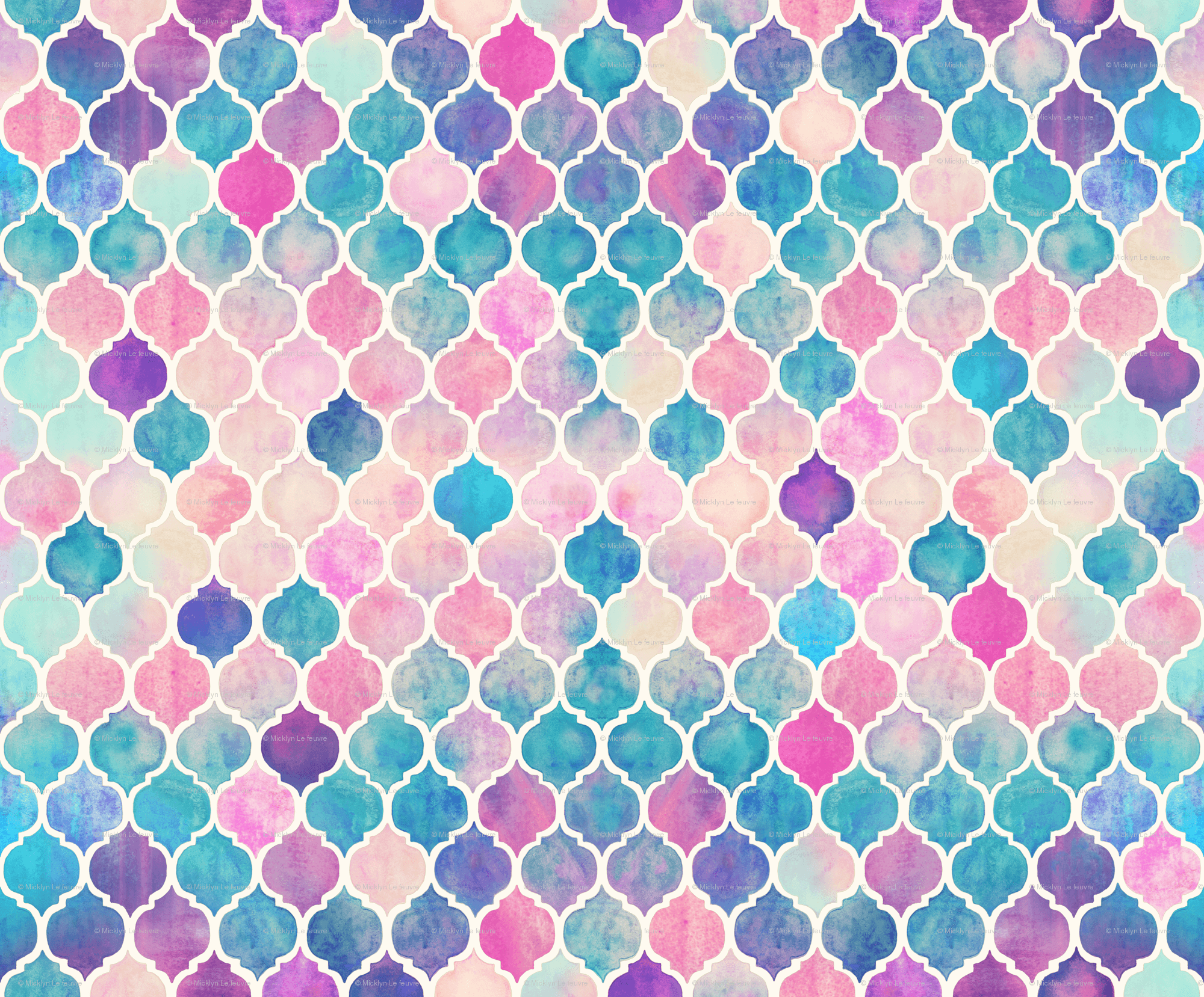 Pattern marocchino acquerello pastello, 2000x1658 Hi-Res, Desktop