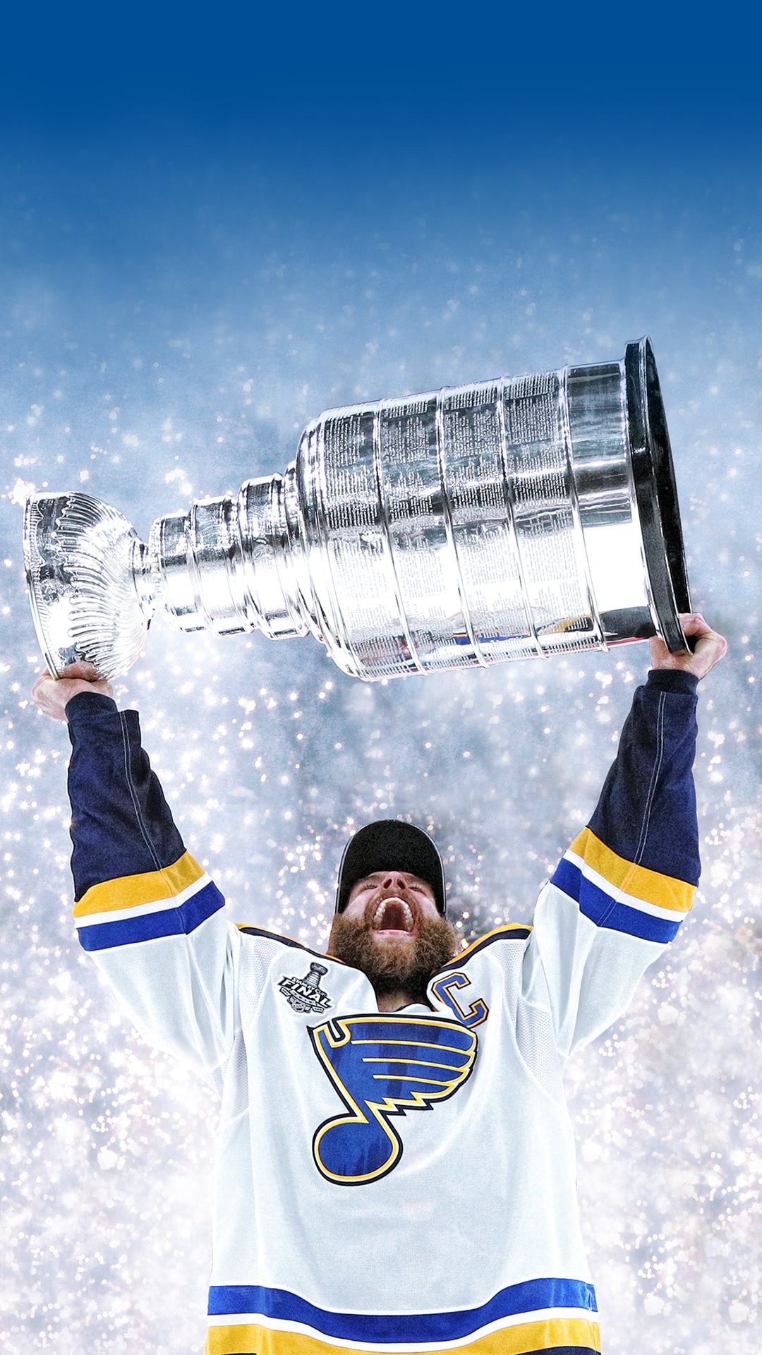 Toews Blackhawks con Stanley Cup, 1080x1920 Verticale, iPhone