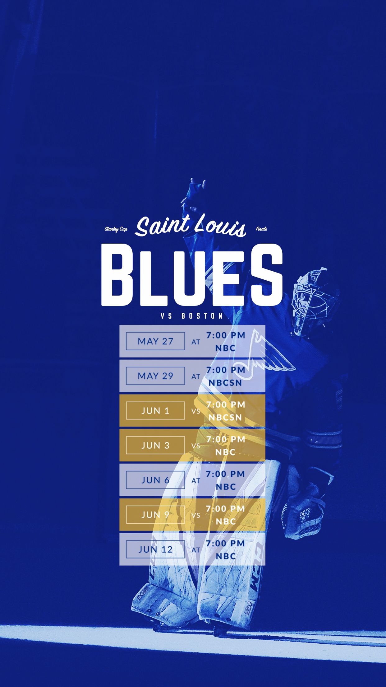 St. Louis Blues Stanley Cup Final, 1242x2208 Verticale, iPhone Plus